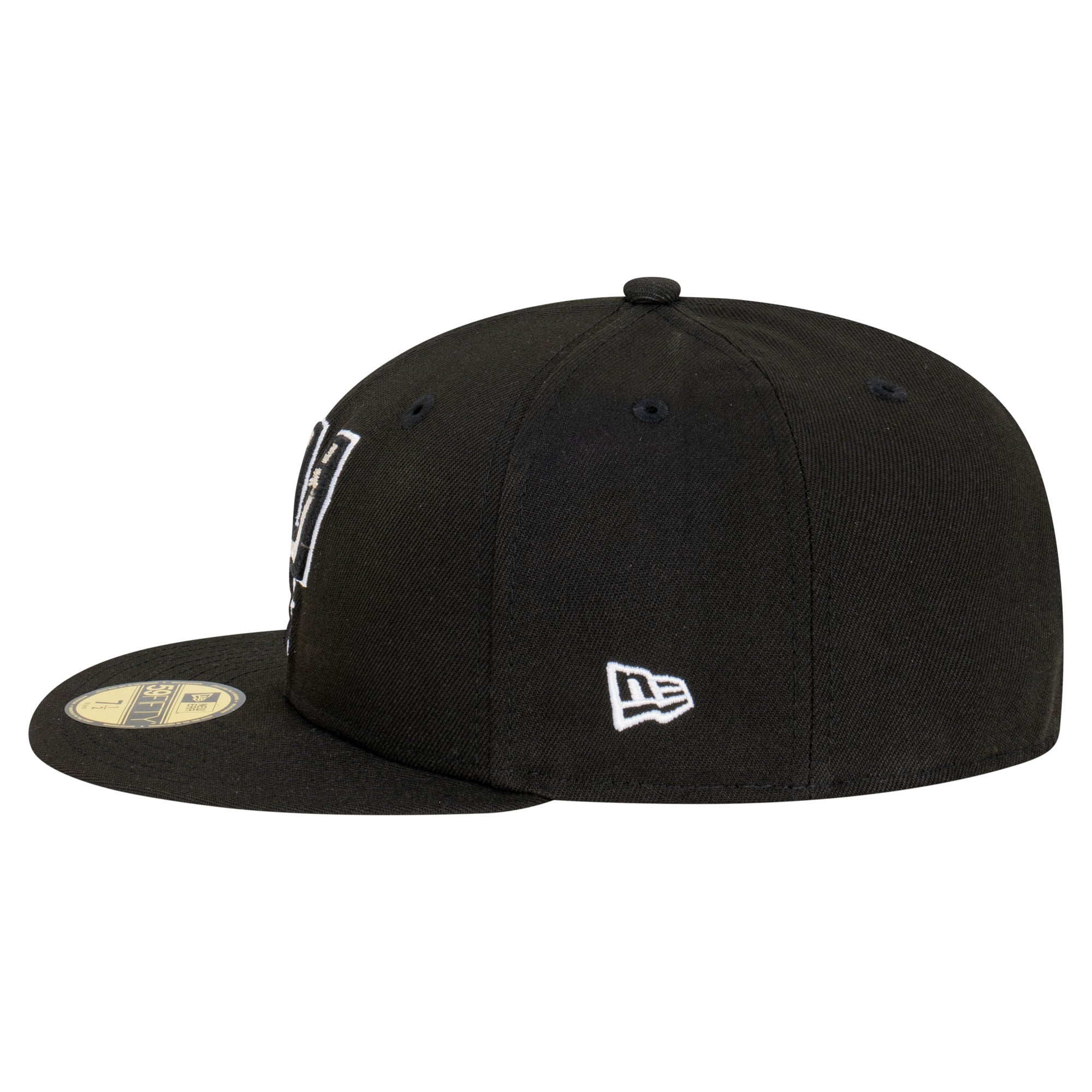 Men's New Era Black San Antonio Spurs Team 59FIFTY Fitted Hat