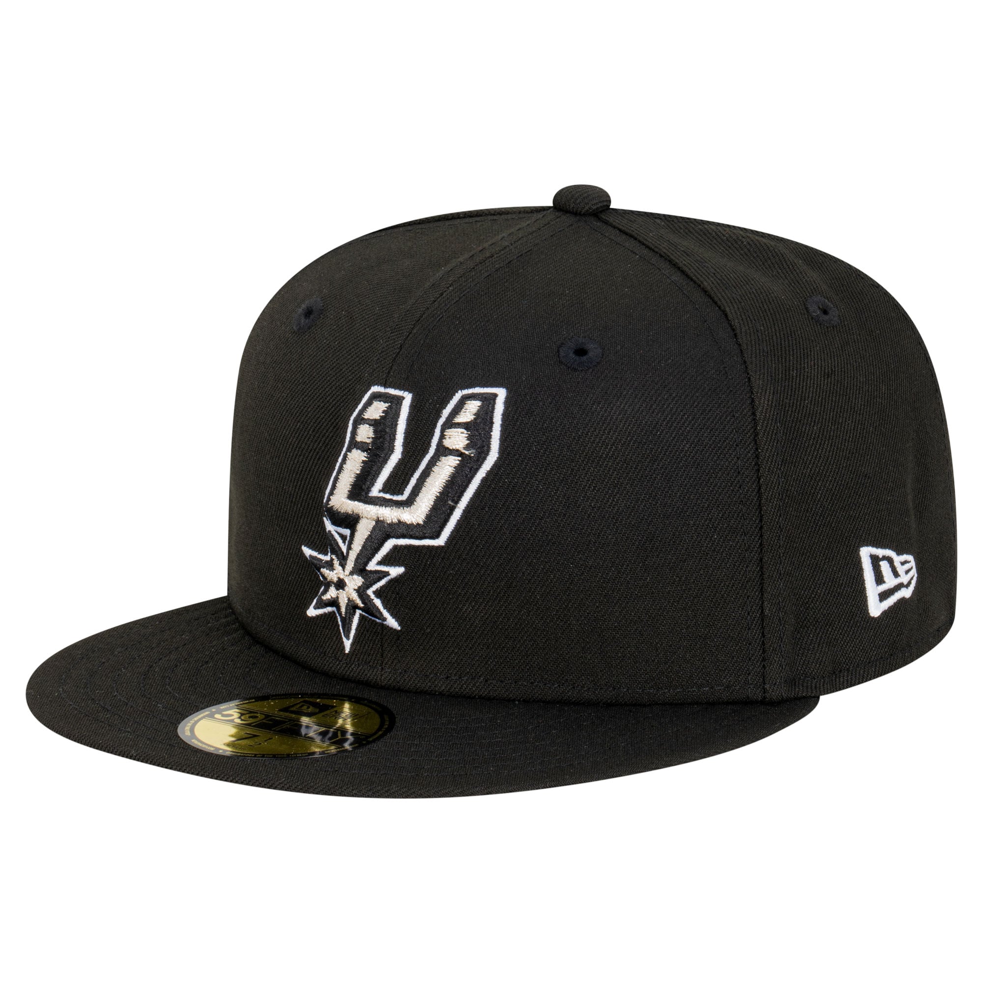 Men's San Antonio Spurs  New Era Black Team 59FIFTY Fitted Hat