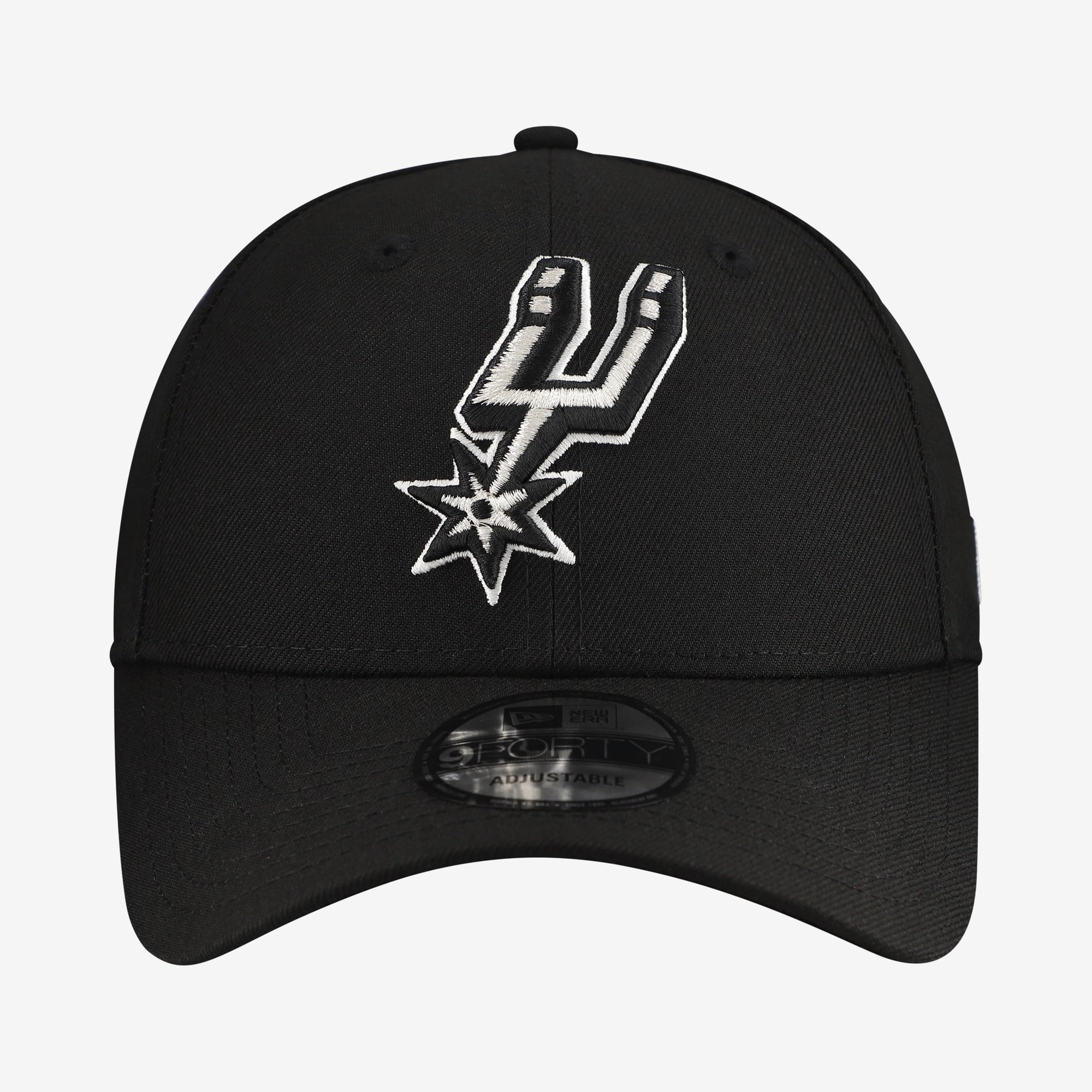 Men's New Era Black San Antonio Spurs Team 9FORTY Adjustable Hat
