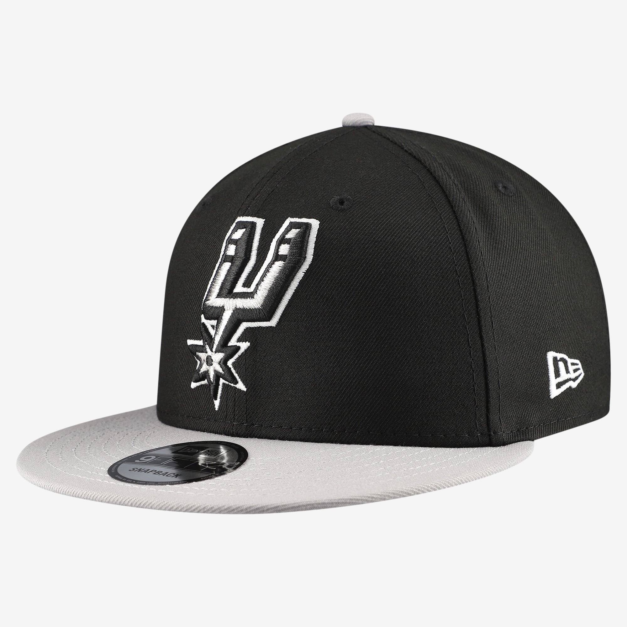 Men's San Antonio Spurs  New Era Black Two-Tone 9FIFTY Snapback Hat