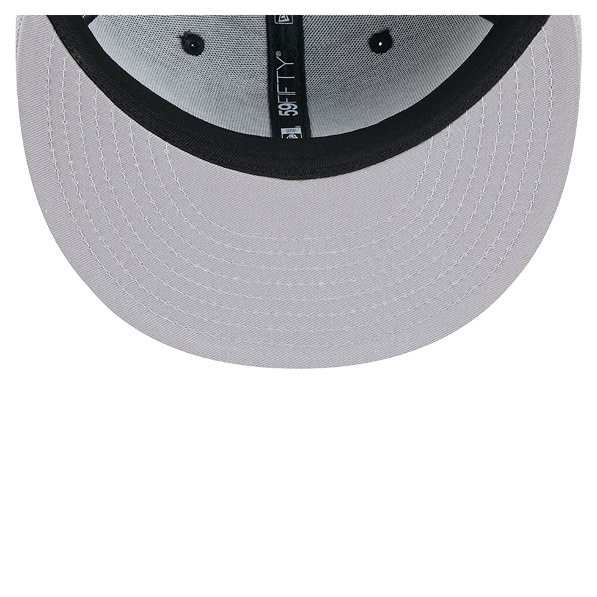 Men's New Era Black/Silver San Antonio Spurs 2-Tone 59FIFTY Fitted Hat