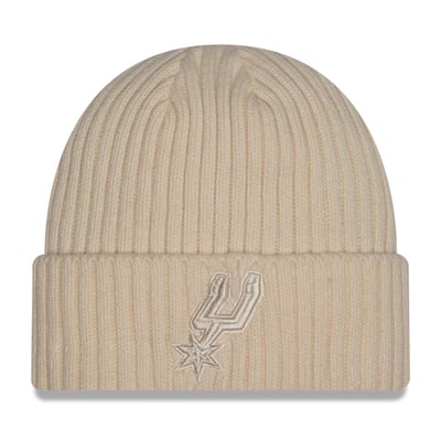 San Antonio Spurs New Era Color Pack Cuffed Knit Hat - Cream