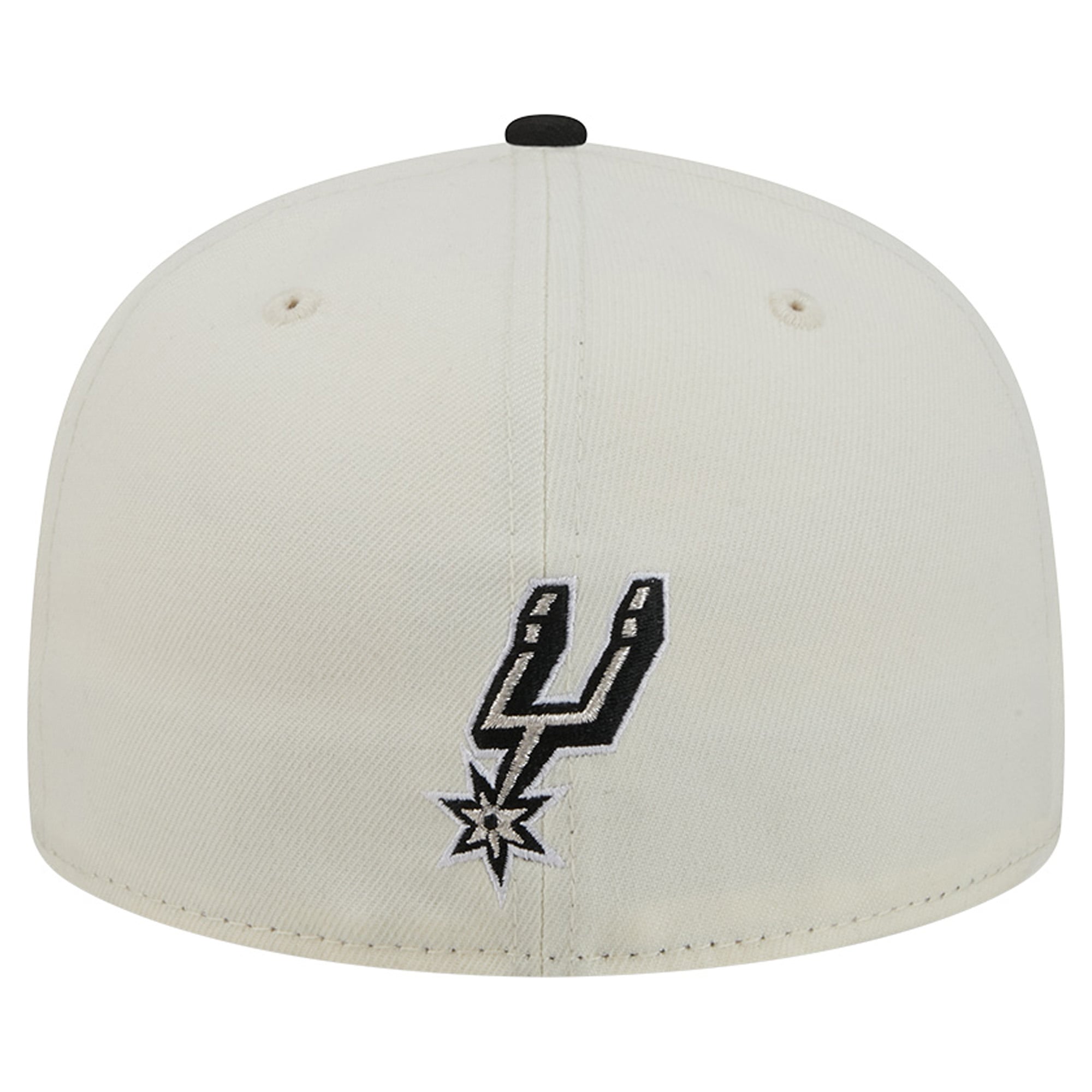 Men's New Era Cream/Black San Antonio Spurs Deceptor 59FIFTY Fitted Hat