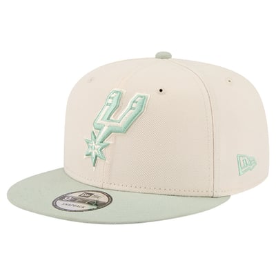  San Antonio Spurs New Era Color Pack 9FIFTY Snapback Hat - Cream/Light Green
