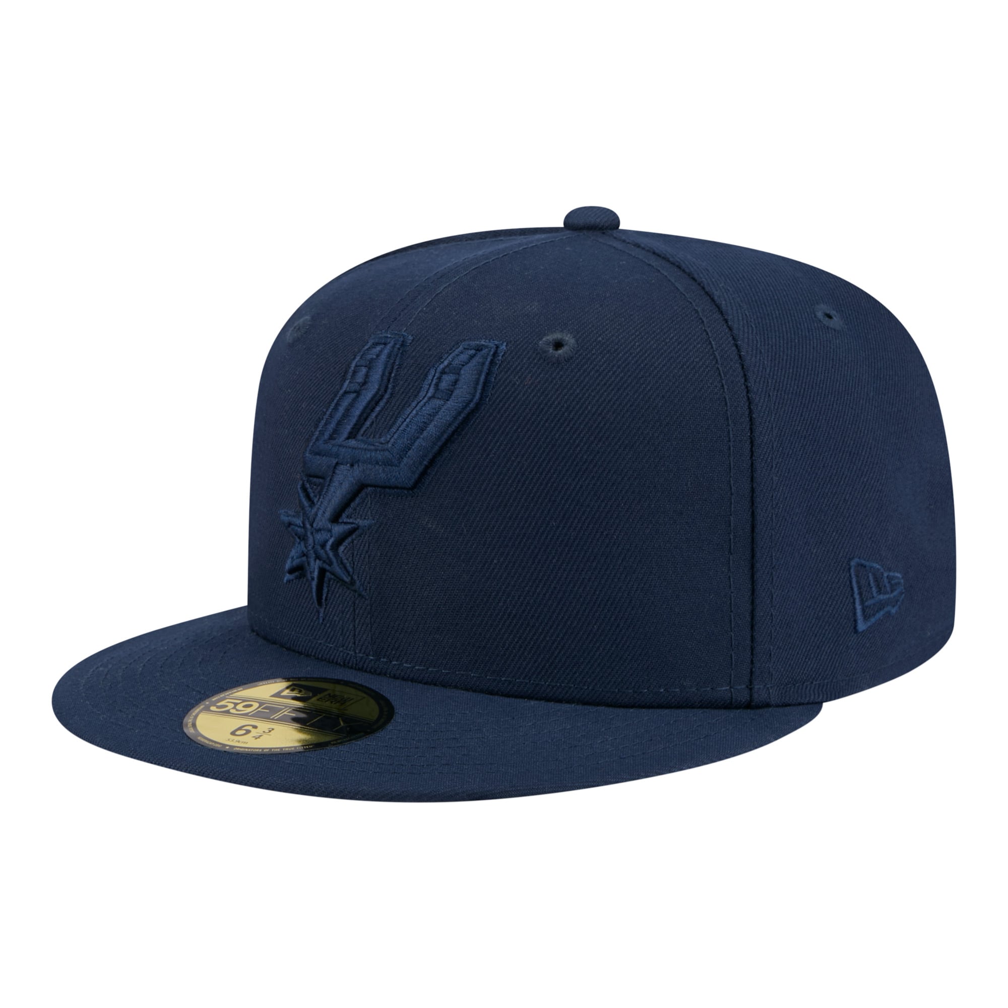 Men's New Era Navy San Antonio Spurs Tonal Color Pack 59FIFTY Fitted Hat