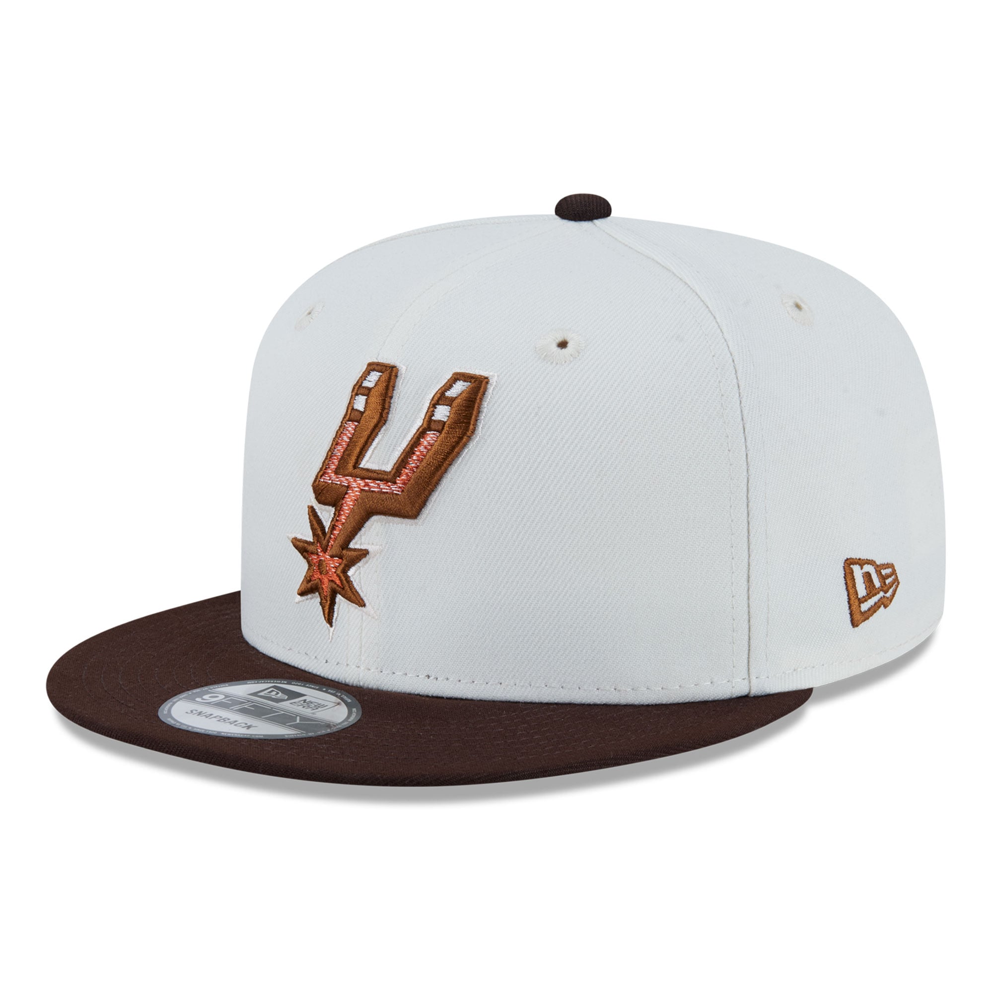 Casquette snapback New Era 9FIFTY blanche San Antonio Spurs Pumpkin Spice pour homme