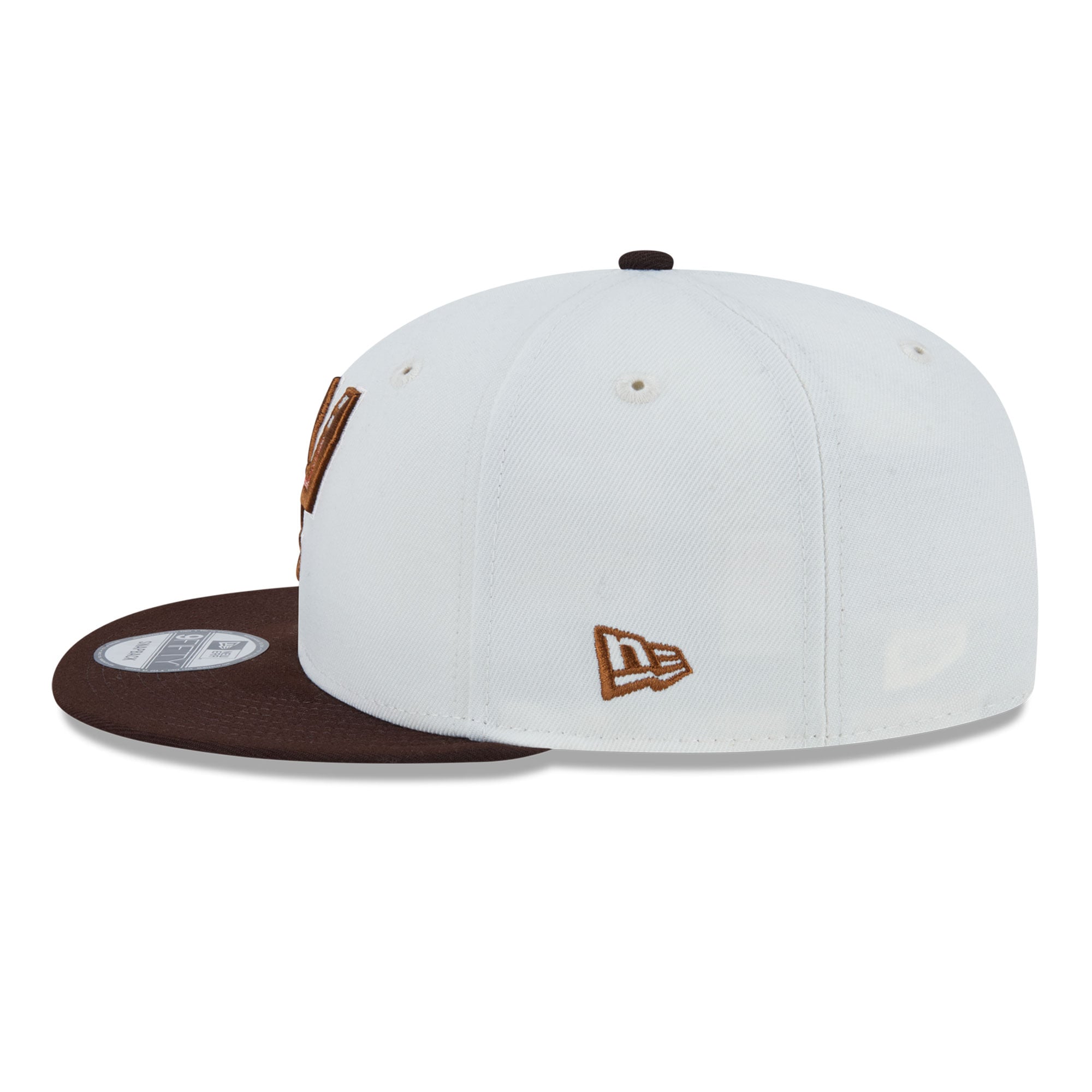 Casquette snapback New Era 9FIFTY blanche San Antonio Spurs Pumpkin Spice pour homme