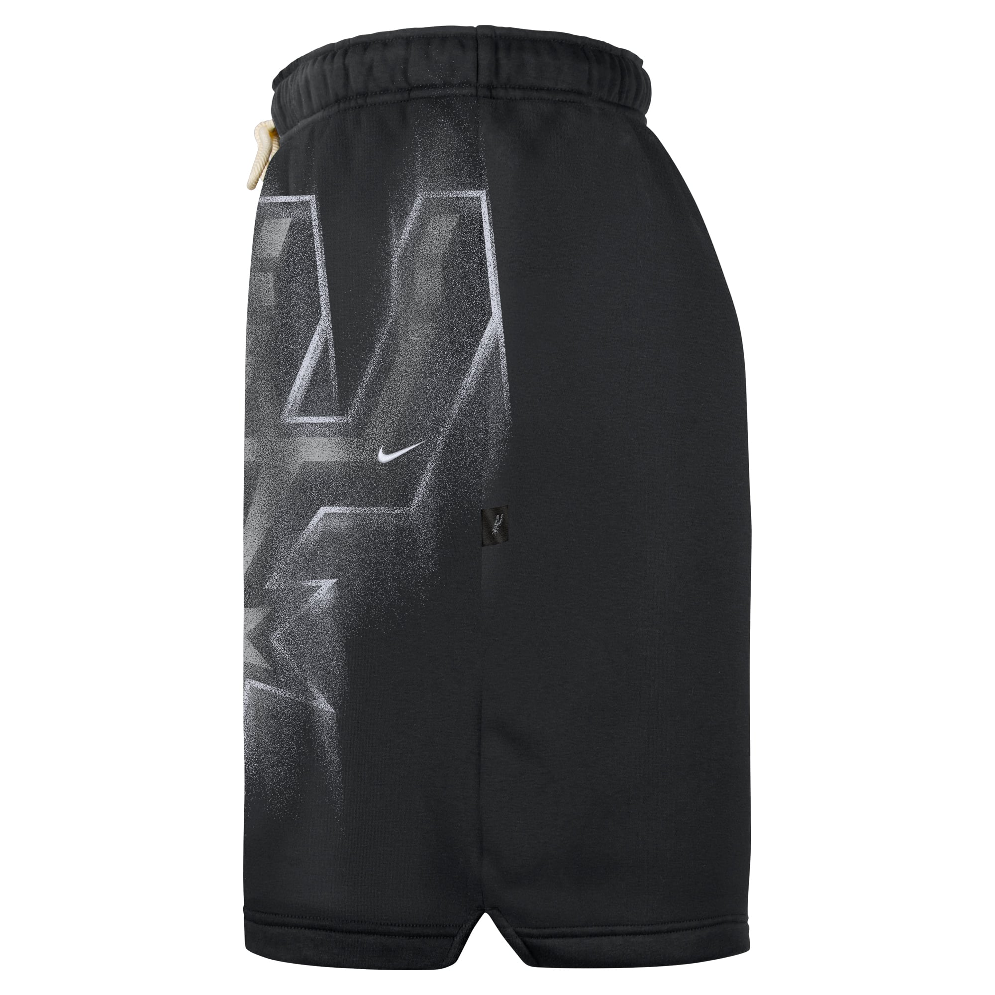 Short de sport Nike Icon en polaire, noir, San Antonio Spurs, édition standard 2026, pour homme