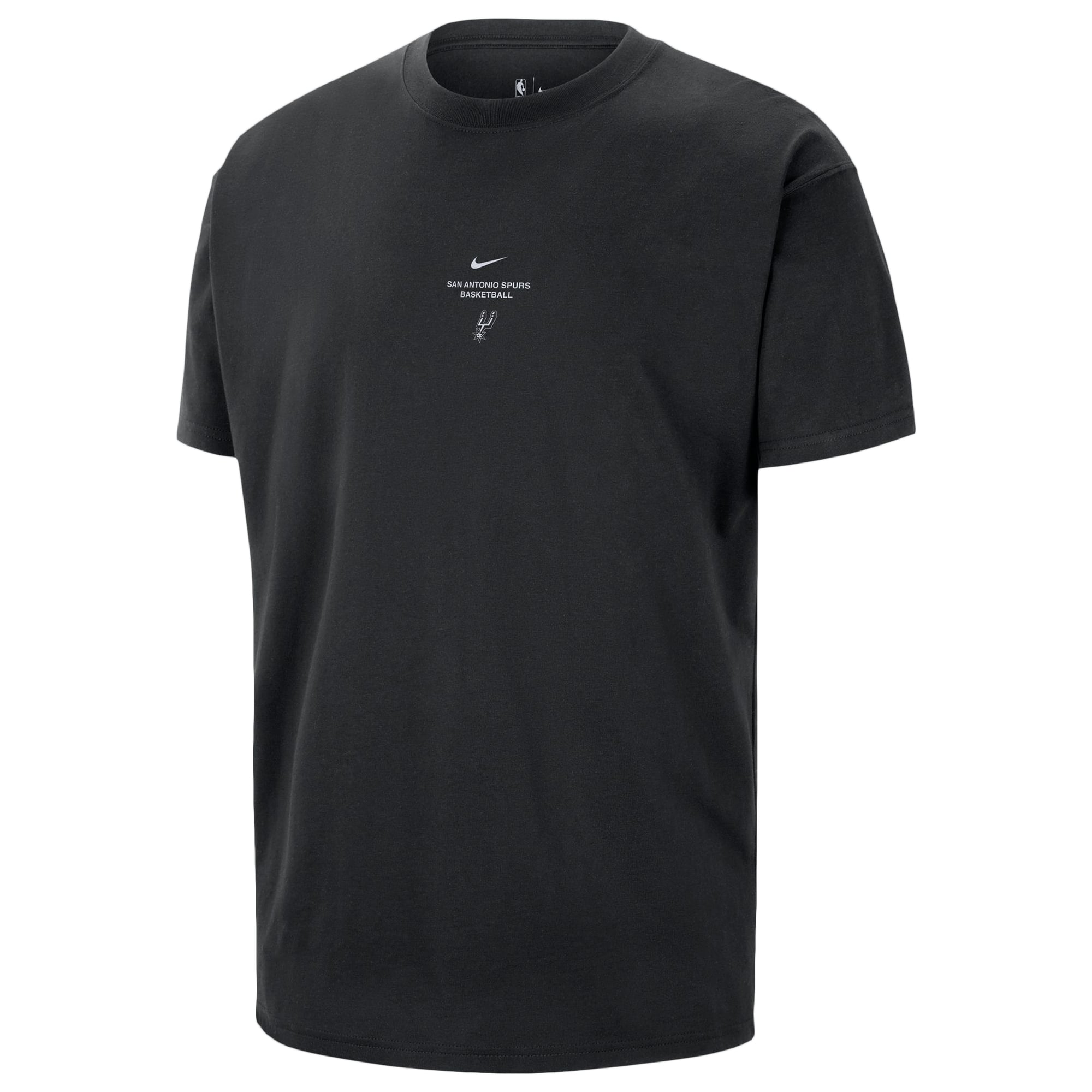 T-shirt d'entraînement Nike noir pour homme, modèle standard 2026 des San Antonio Spurs