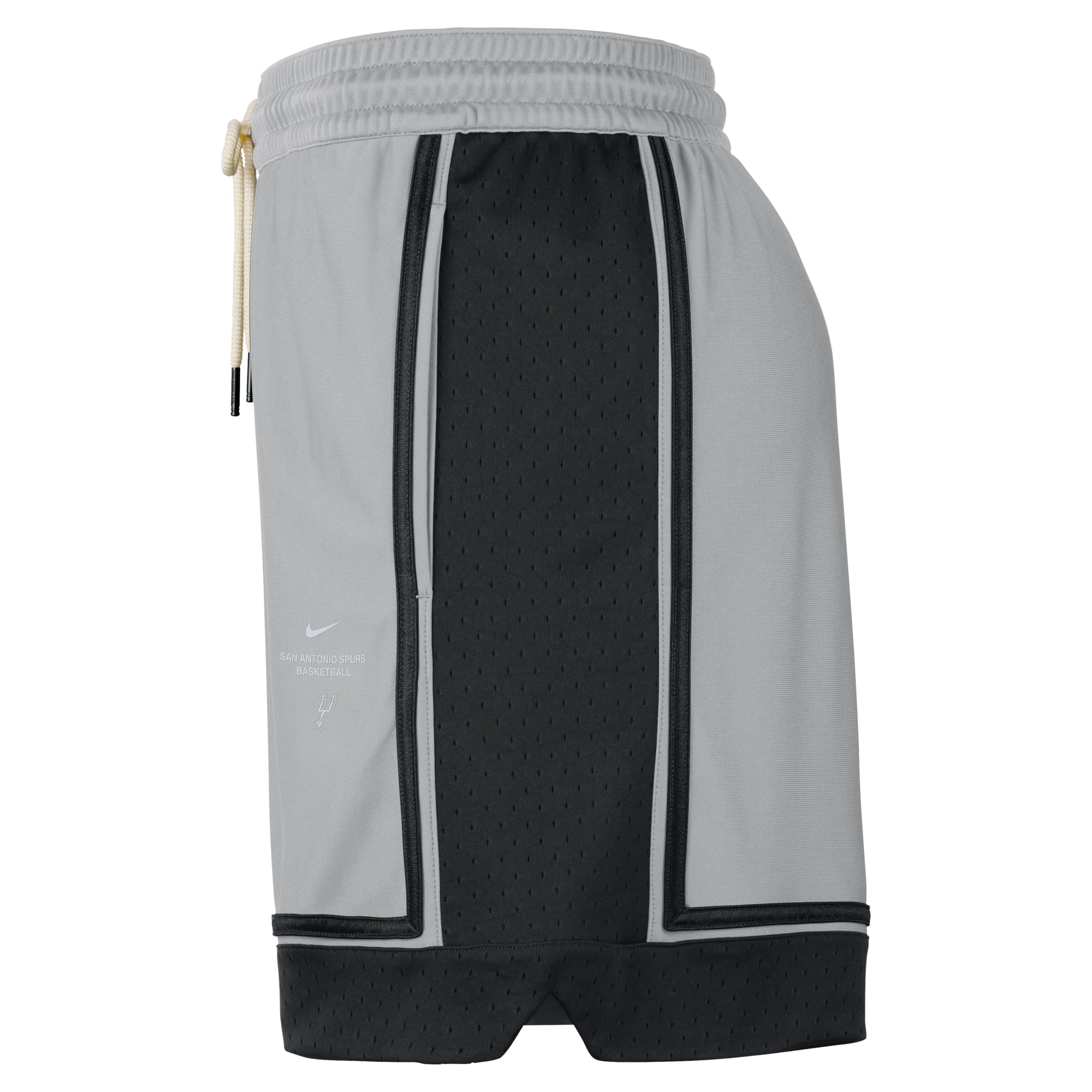 Short de match professionnel Nike argenté San Antonio Spurs 2026 Standard Issue pour homme