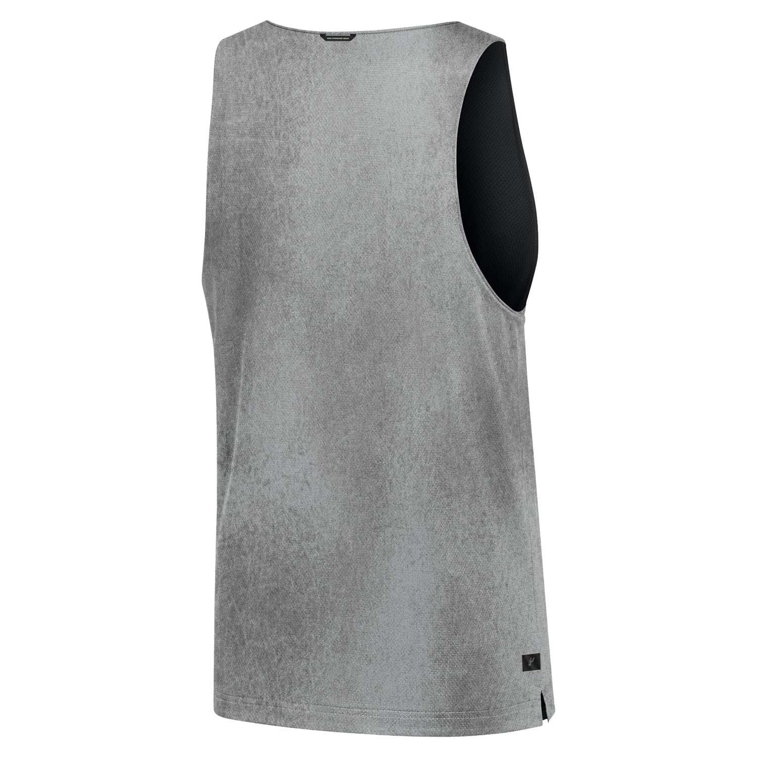 Maillot réversible Nike argent/noir San Antonio Spurs 2026 Standard Issue Practice Icon Mesh pour homme