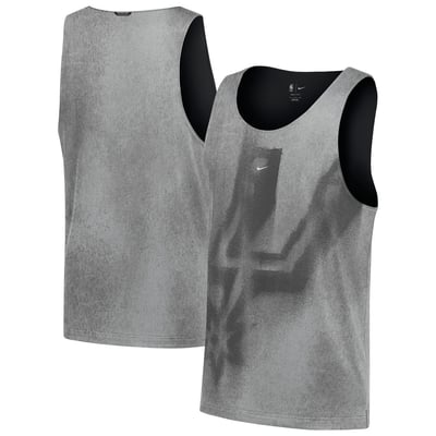 San Antonio Spurs Nike 2026 Standard Issue Practice Icon Mesh Reversible Jersey - Silver/Black