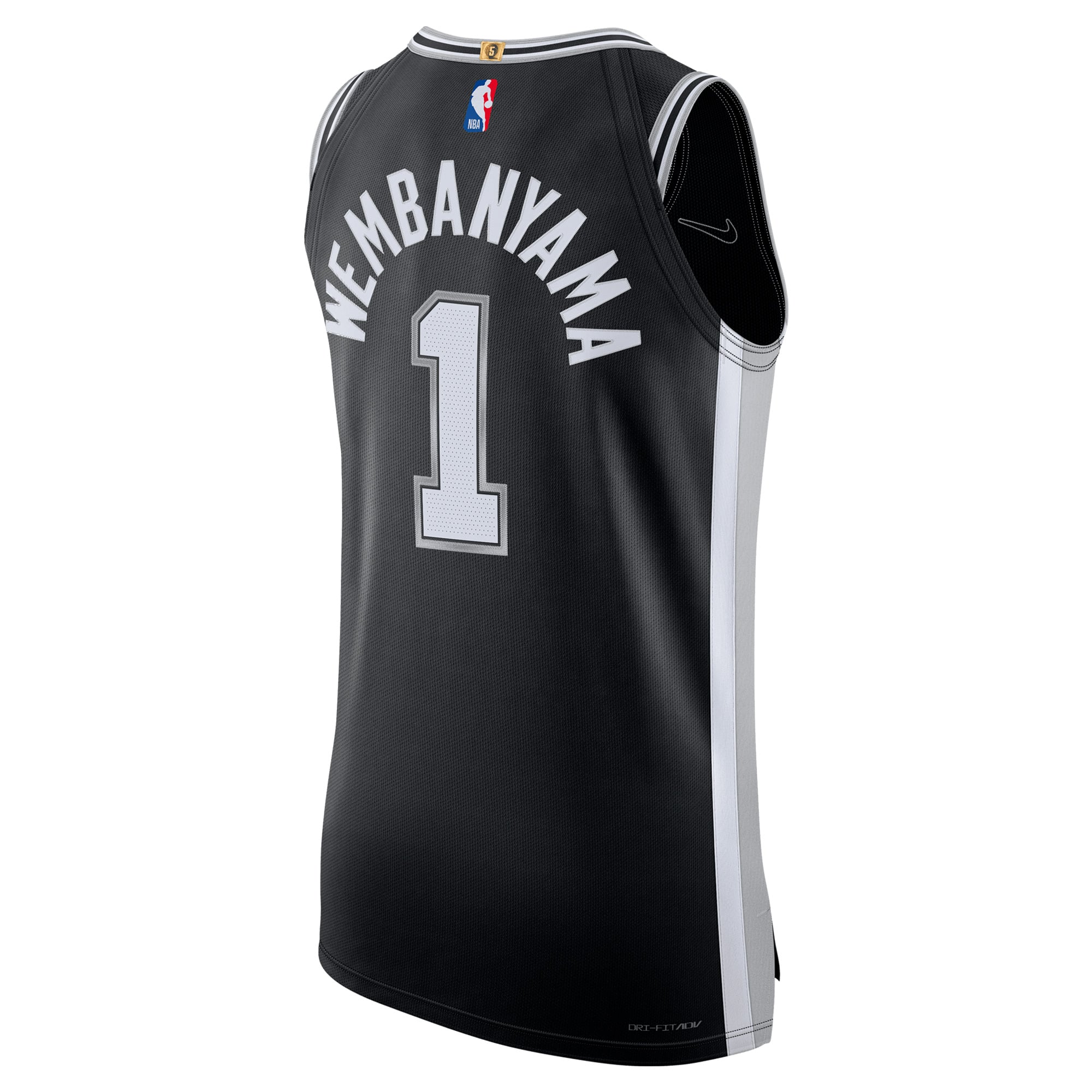 Maillot authentique Nike Victor Wembanyama San Antonio Spurs noir pour homme - Édition Icon