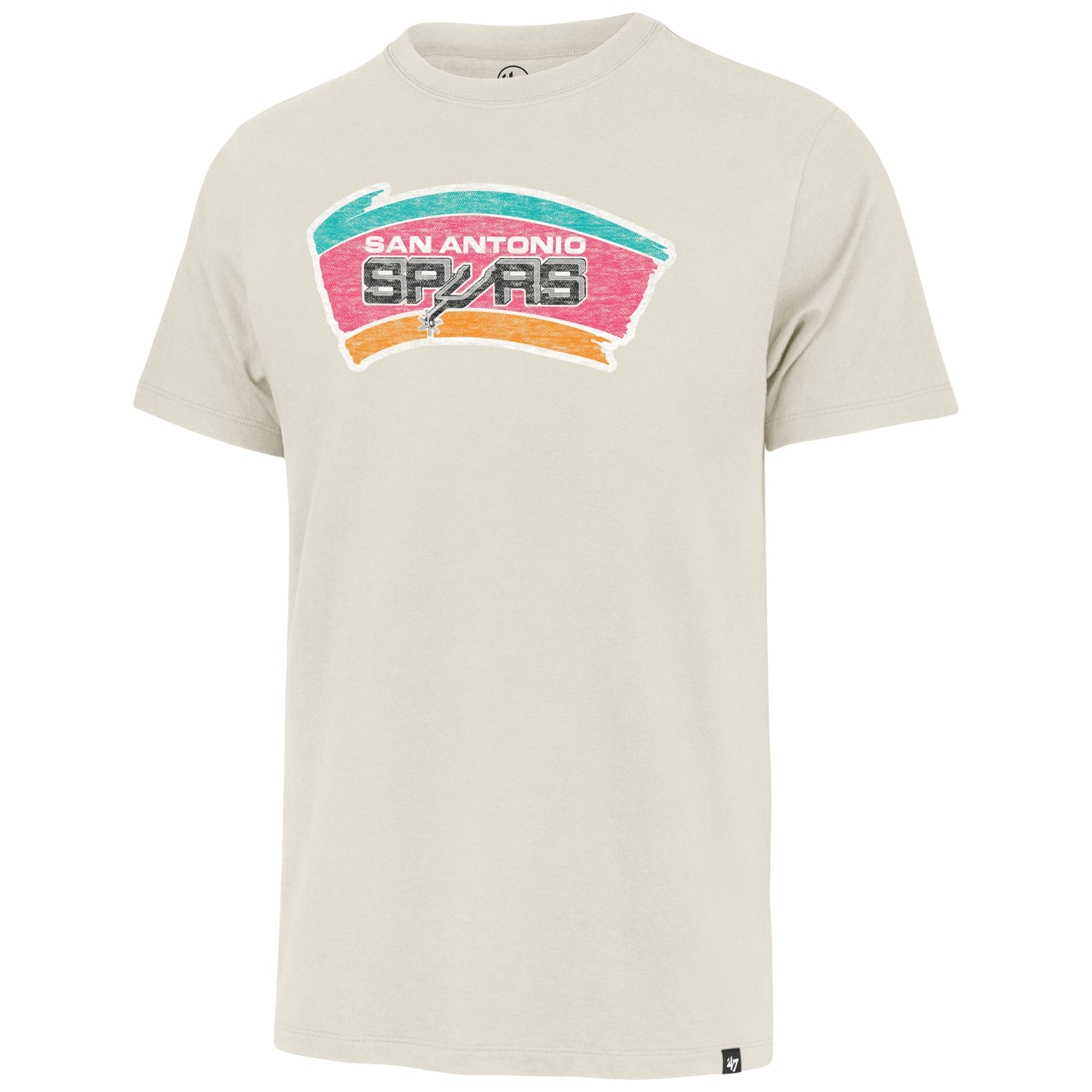 Men's Profile Cream San Antonio Spurs Big & Tall Logo T-Shirt