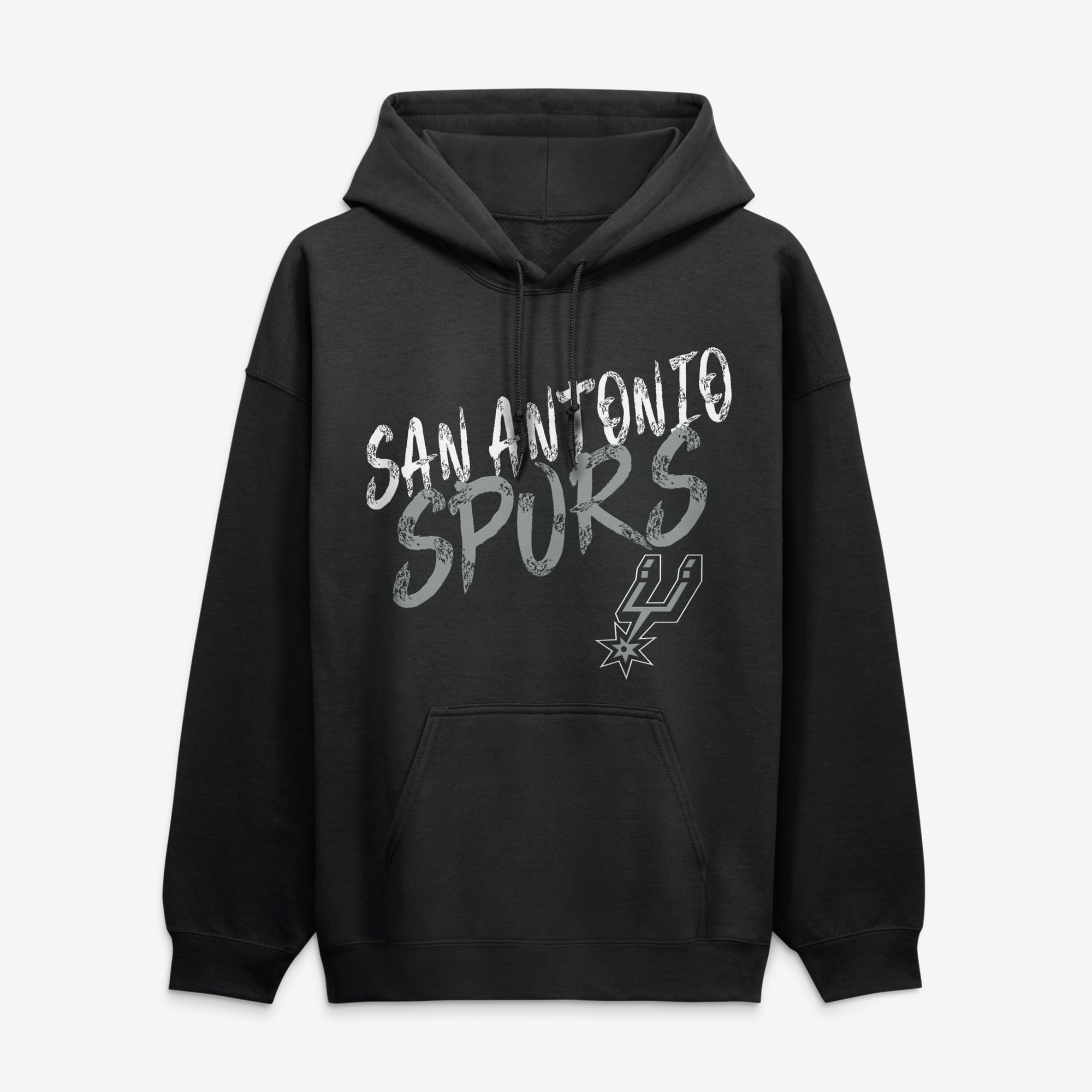 Men's Victor Wembanyama Black San Antonio Spurs Hustle Name & Number Hoodie