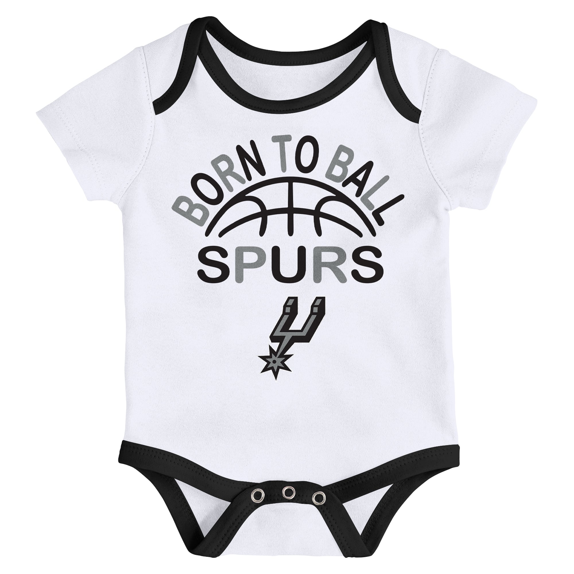 Ensemble de 3 bodies Outerstuff San Antonio Spurs Born To Ball pour nouveau-nés et nourrissons