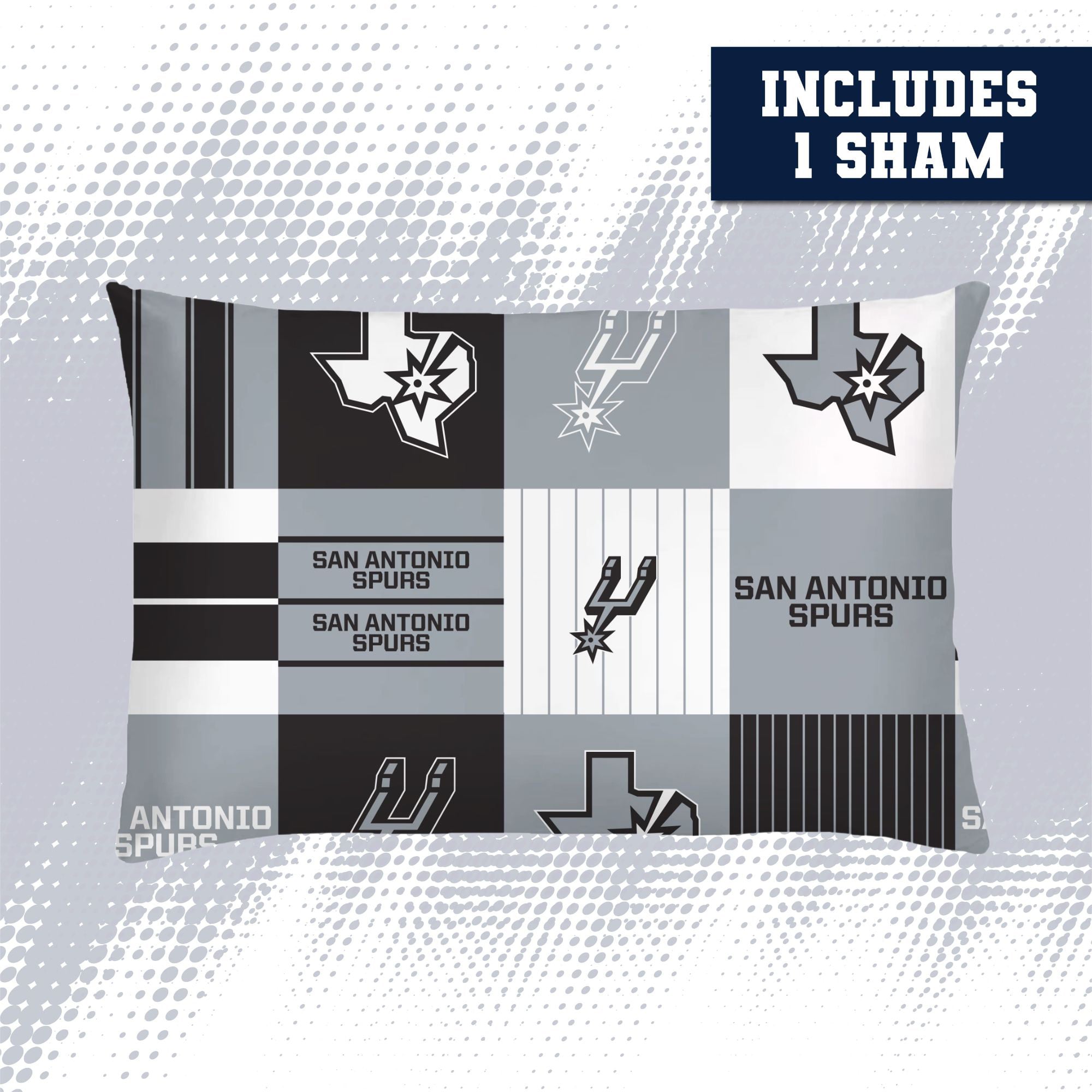 Pegasus San Antonio Spurs Patchwork Plaid Two-Piece Twin/Twin XL Bed in a Bag Set