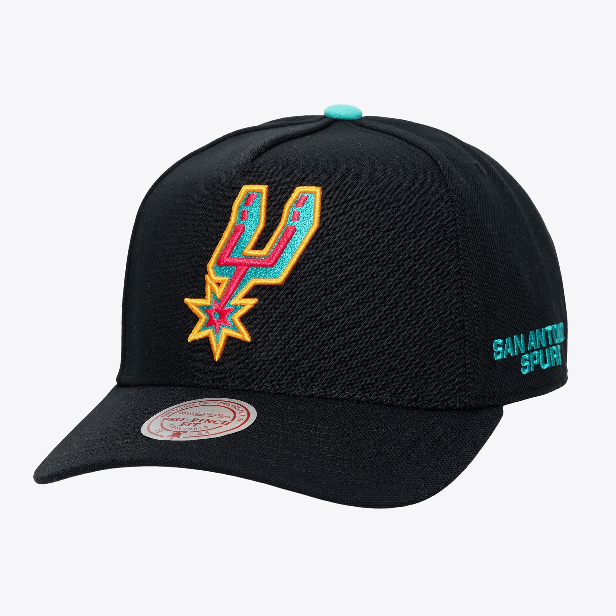 San Antonio Spurs Black Legendary Home Pro Pinch Snapback Hat