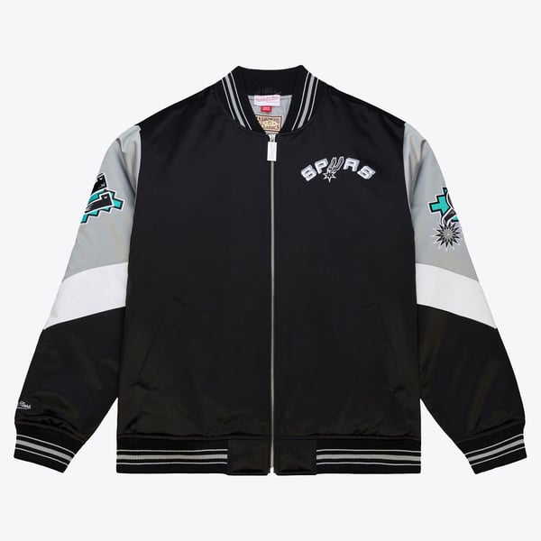 Mitchell & Ness サンアントニオ・スパーズ ヘビーウェイト サテン 