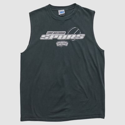 San Antonio Spurs NBA 2000s Tank - Black - S by Fanatics Real Vintage