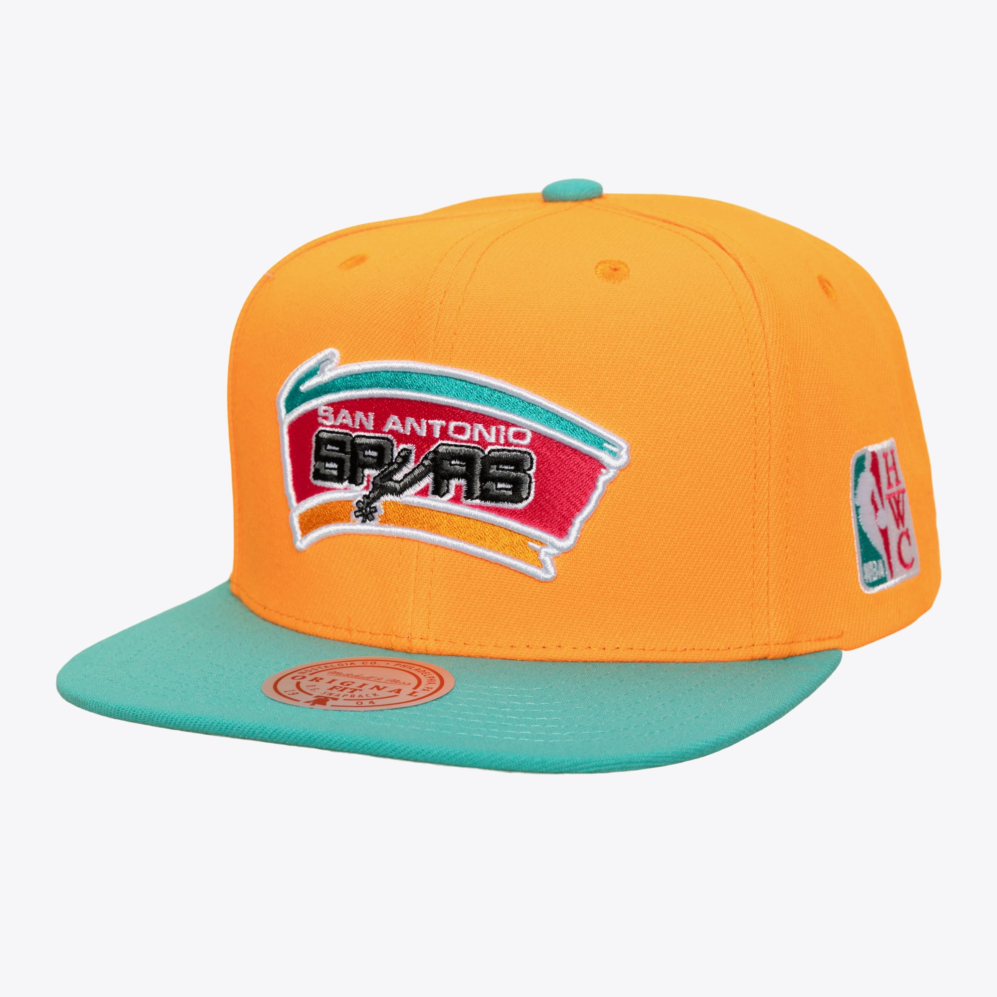 San Antonio Spurs Orange/Teal Hardwood Classics Legendary Away Snapback Hat