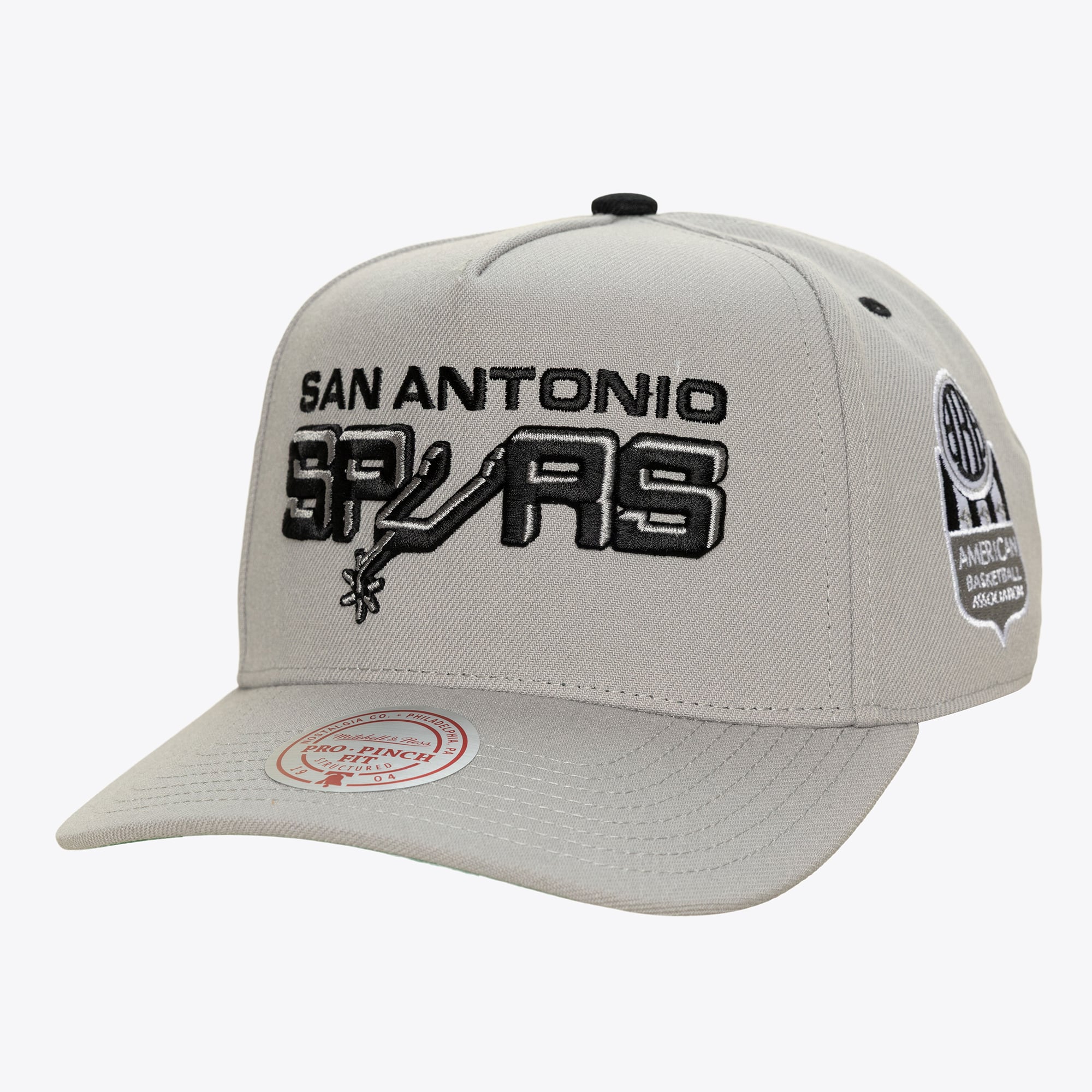 San Antonio Spurs Silver Legendary Away Pro Pinch Snapback Hat