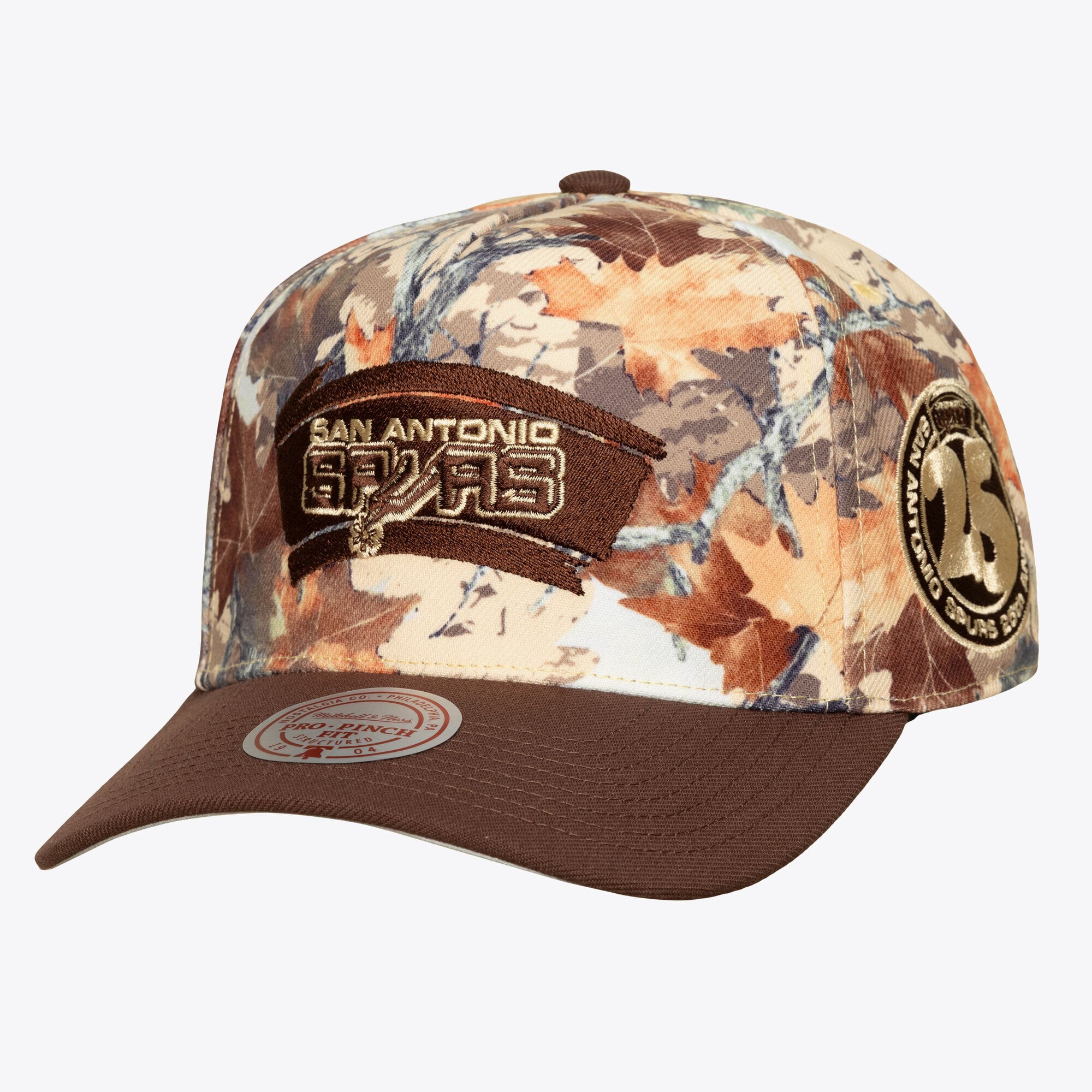 Unisex San Antonio Spurs Mitchell & Ness Camo Leaf Camo Pro Adjustable Hat