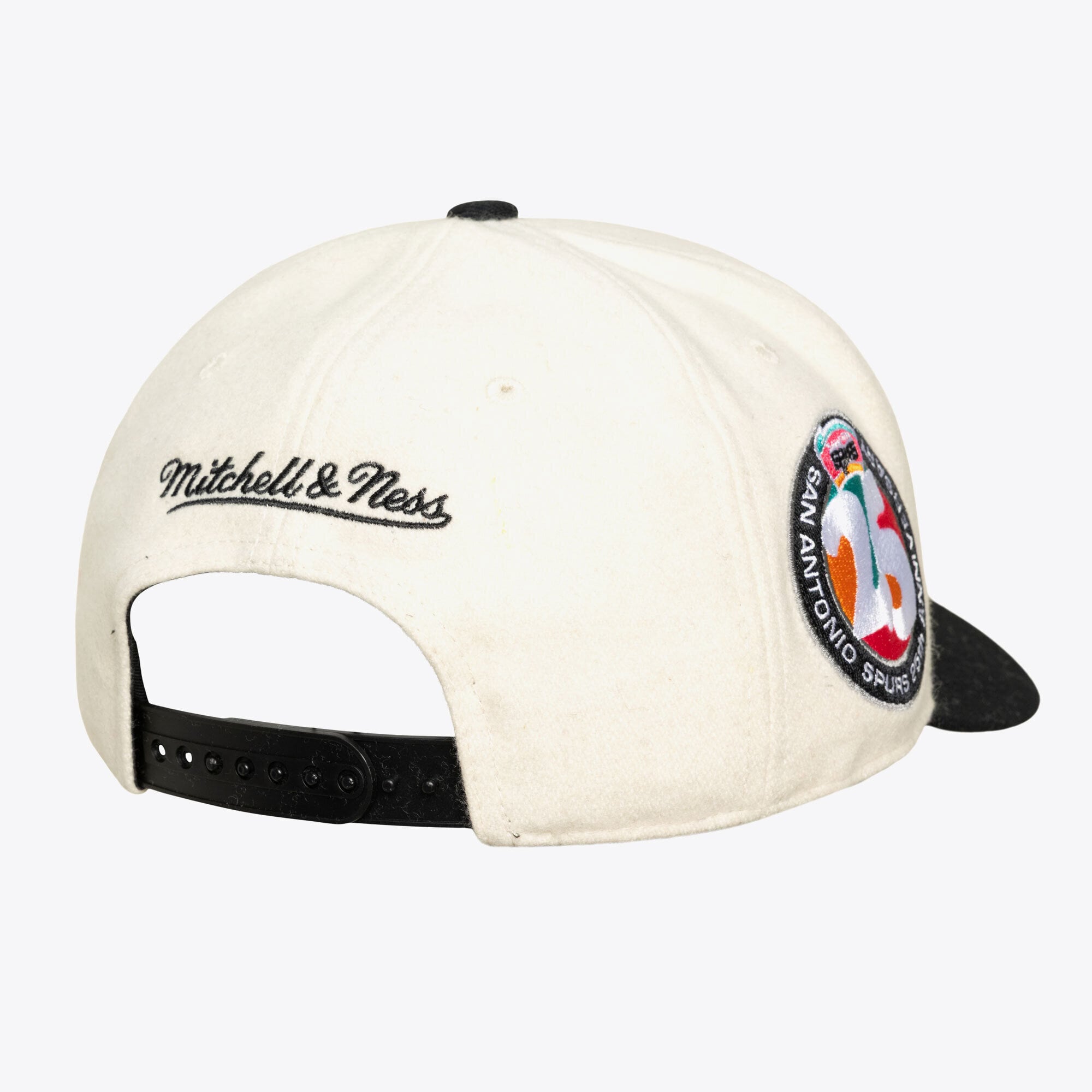 Casquette unisexe Mitchell & Ness crème San Antonio Spurs Team Pro ajustable