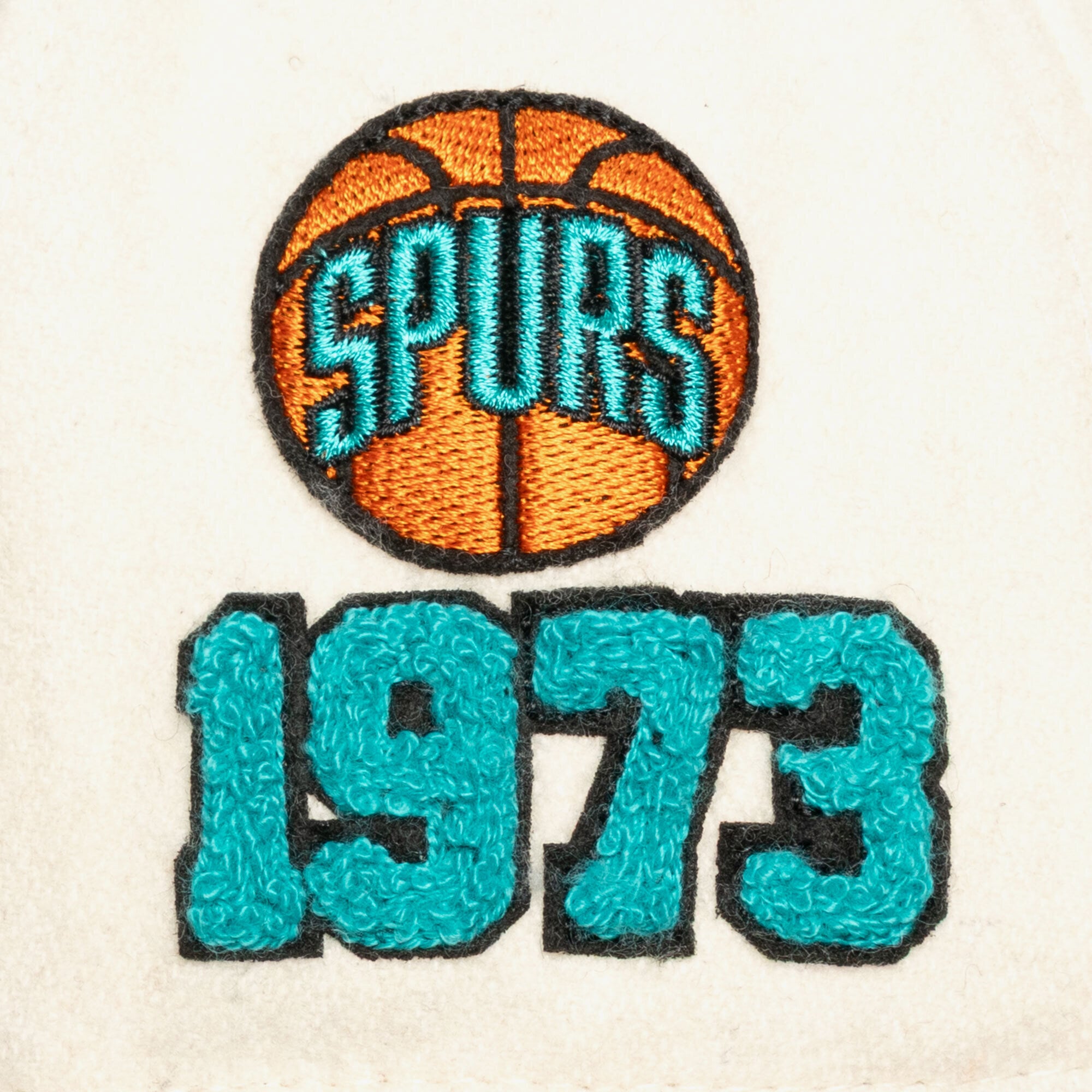 Casquette unisexe Mitchell & Ness crème San Antonio Spurs Team Pro ajustable