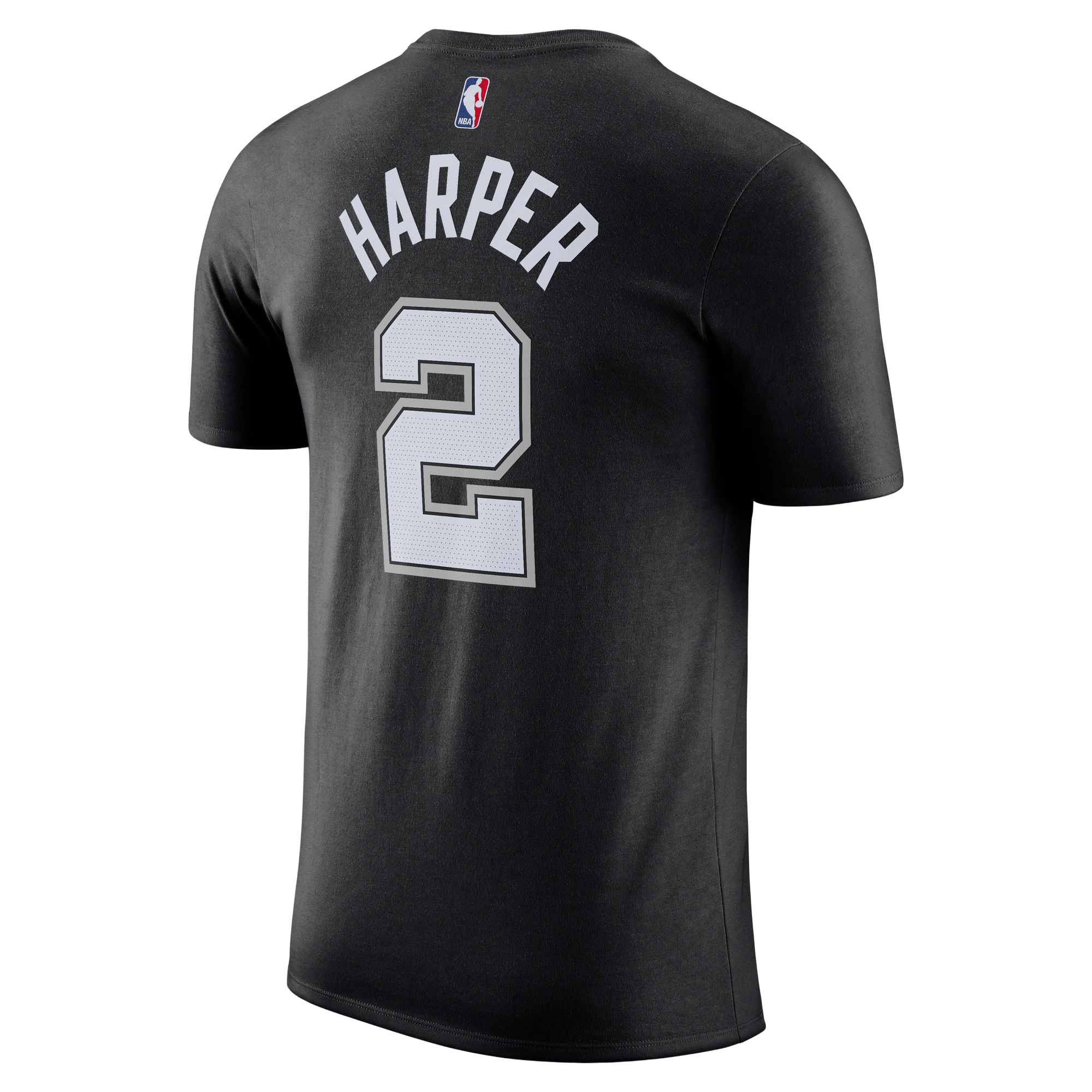 Unisex Nike Dylan Harper Black San Antonio Spurs Name & Number T-Shirt
