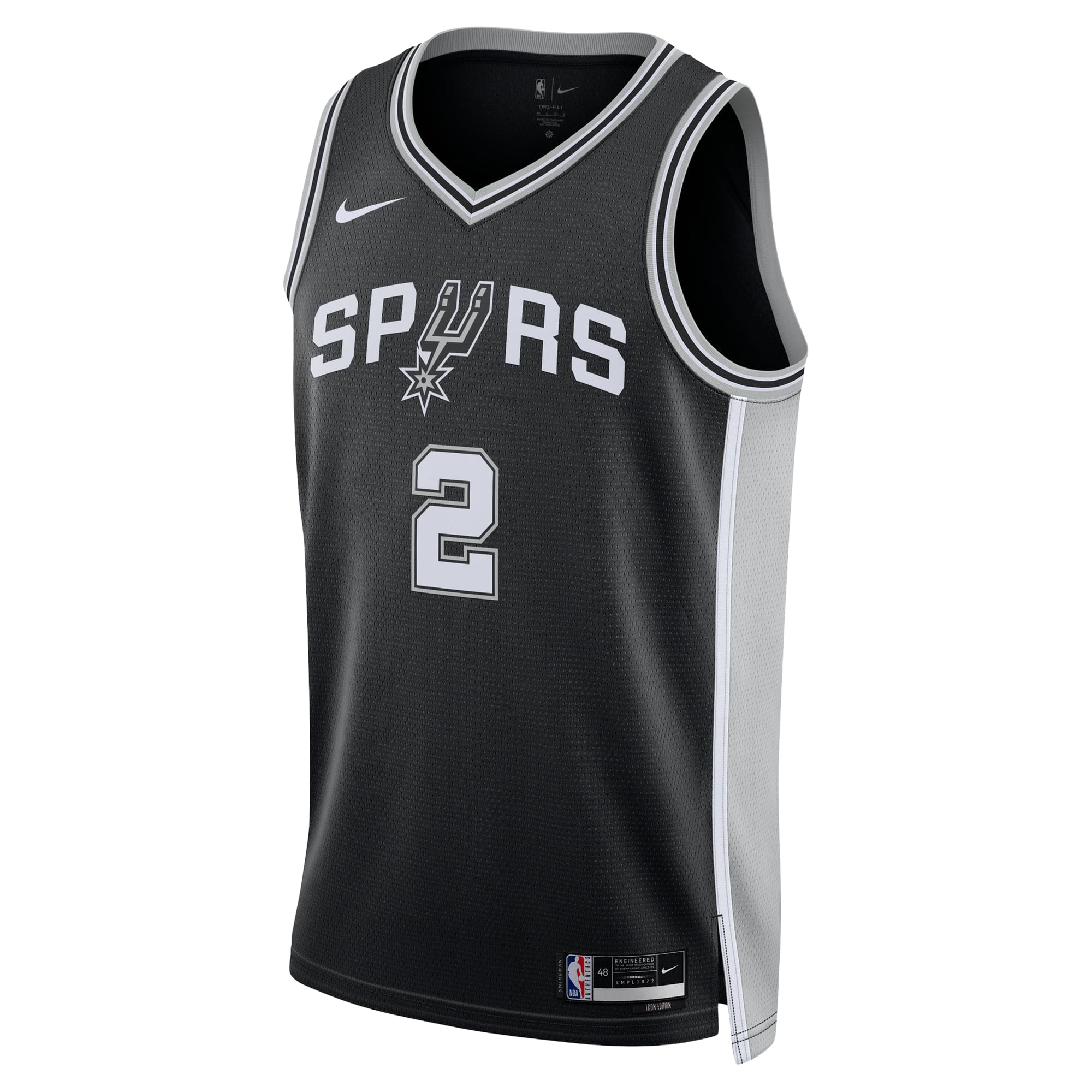 Maillot unisexe Nike Dylan Harper noir San Antonio Spurs Swingman - Édition Icon