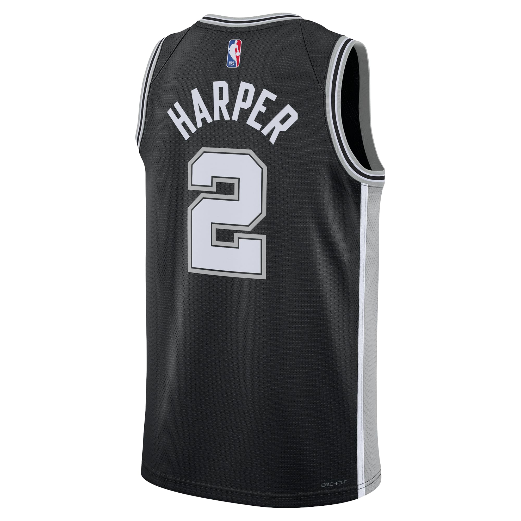 Maillot unisexe Nike Dylan Harper noir San Antonio Spurs Swingman - Édition Icon