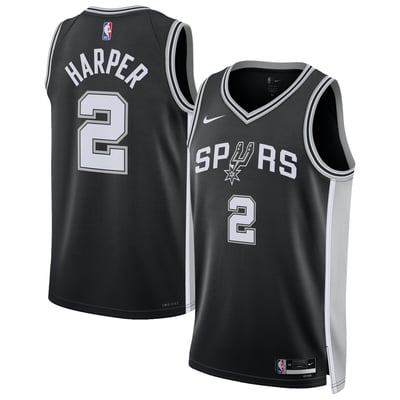 Dylan Harper San Antonio Spurs Nike Unisex Swingman Jersey - Icon Edition - Black