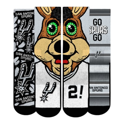  San Antonio Spurs Rock Em Unisex Fan Favorites Three-Pack Crew Socks Set - Black