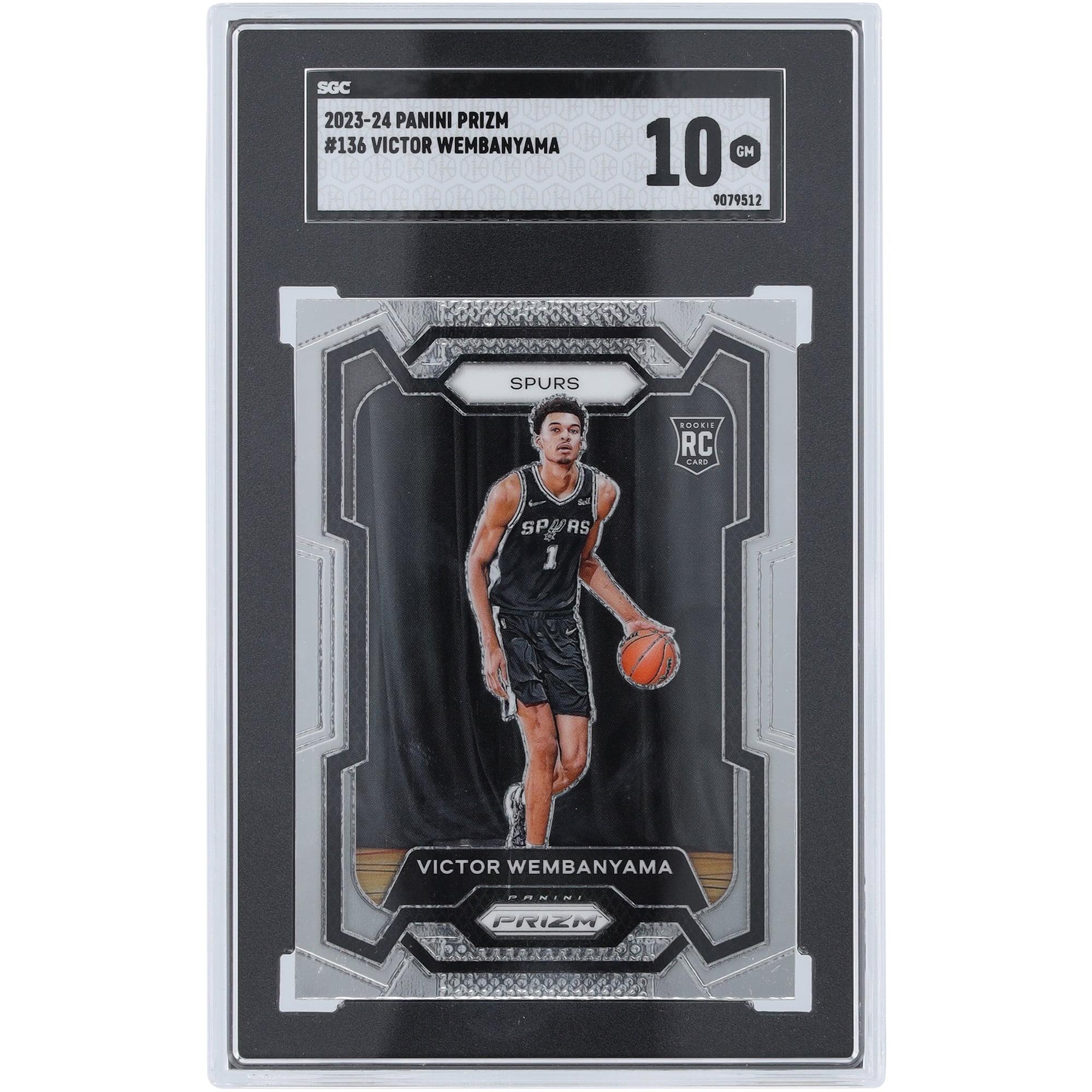 Victor Wembanyama San Antonio Spurs 2023-24 Panini Prizm #136 SGC 