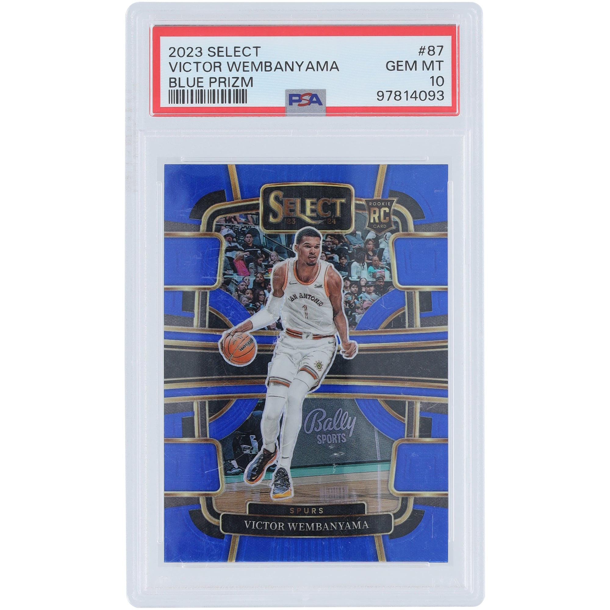 Victor Wembanyama San Antonio Spurs 2023-24 Panini Select Blue 