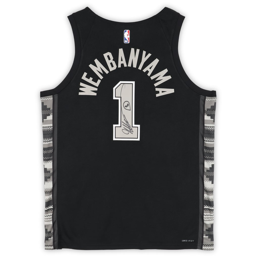 Victor Wembanyama San Antonio Spurs Autographed Black Nike