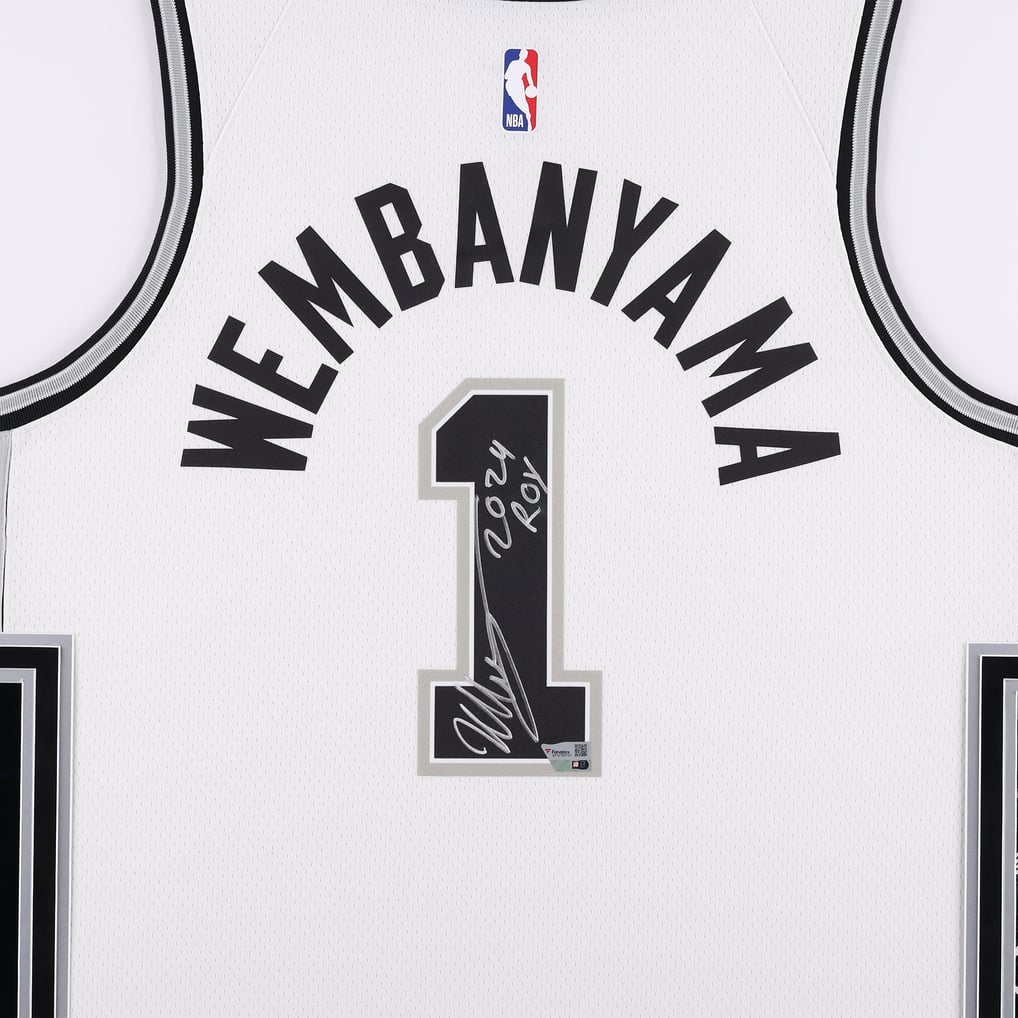 Victor Wembanyama San Antonio Spurs Autographed SM Deluxe Framed