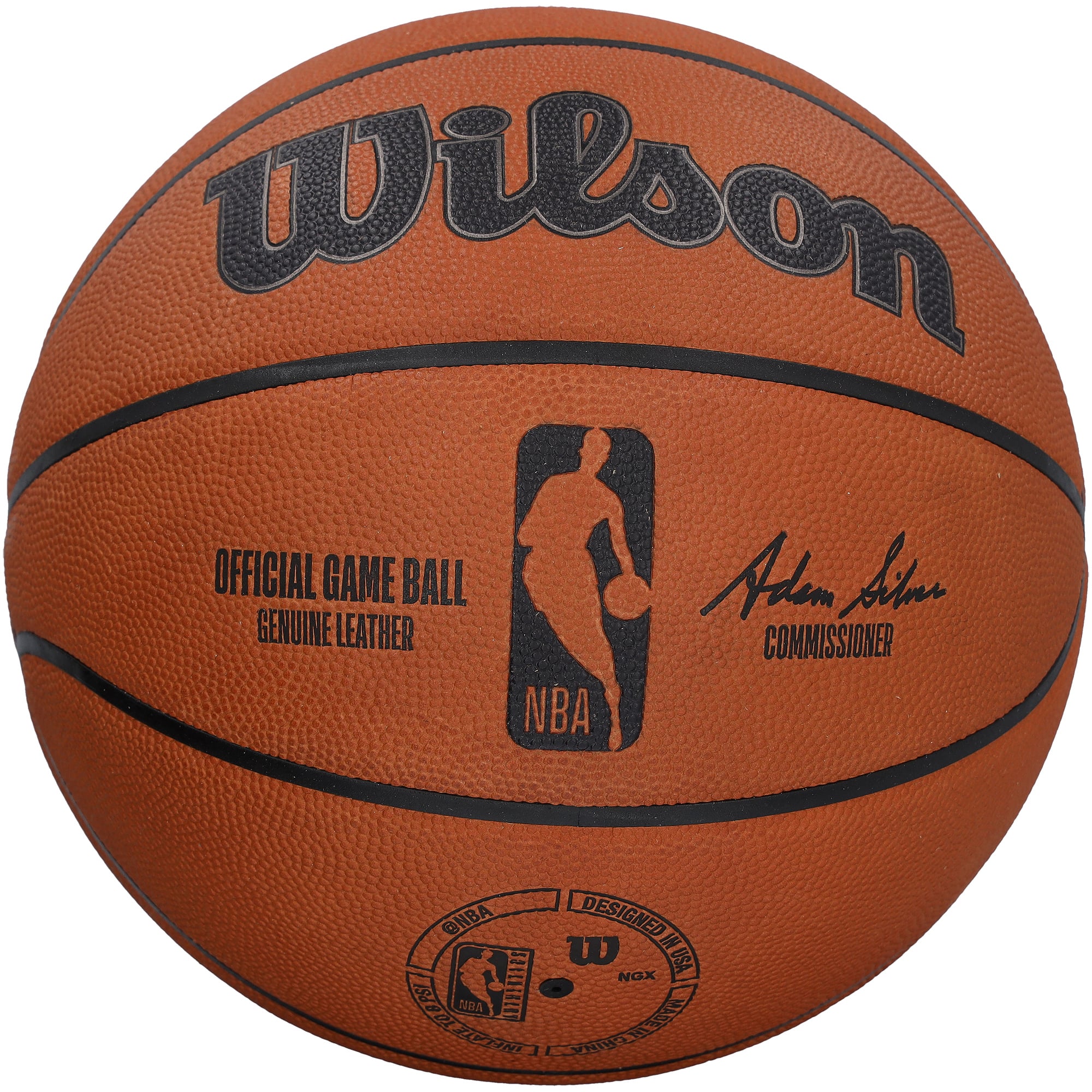 Ballon de basket officiel Wilson des San Antonio Spurs, autographié par Victor Wembanyama et comportant plusieurs inscriptions - Édition limitée à 25 exemplaires