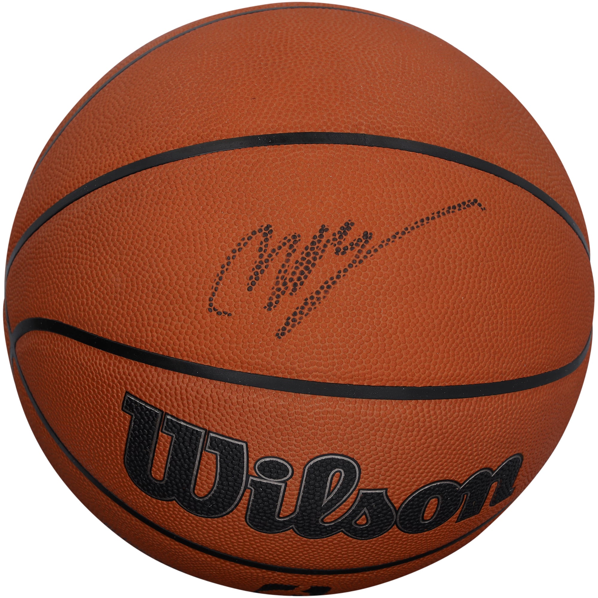 Ballon de basket officiel Wilson autographié par Victor Wembanyama des San Antonio Spurs