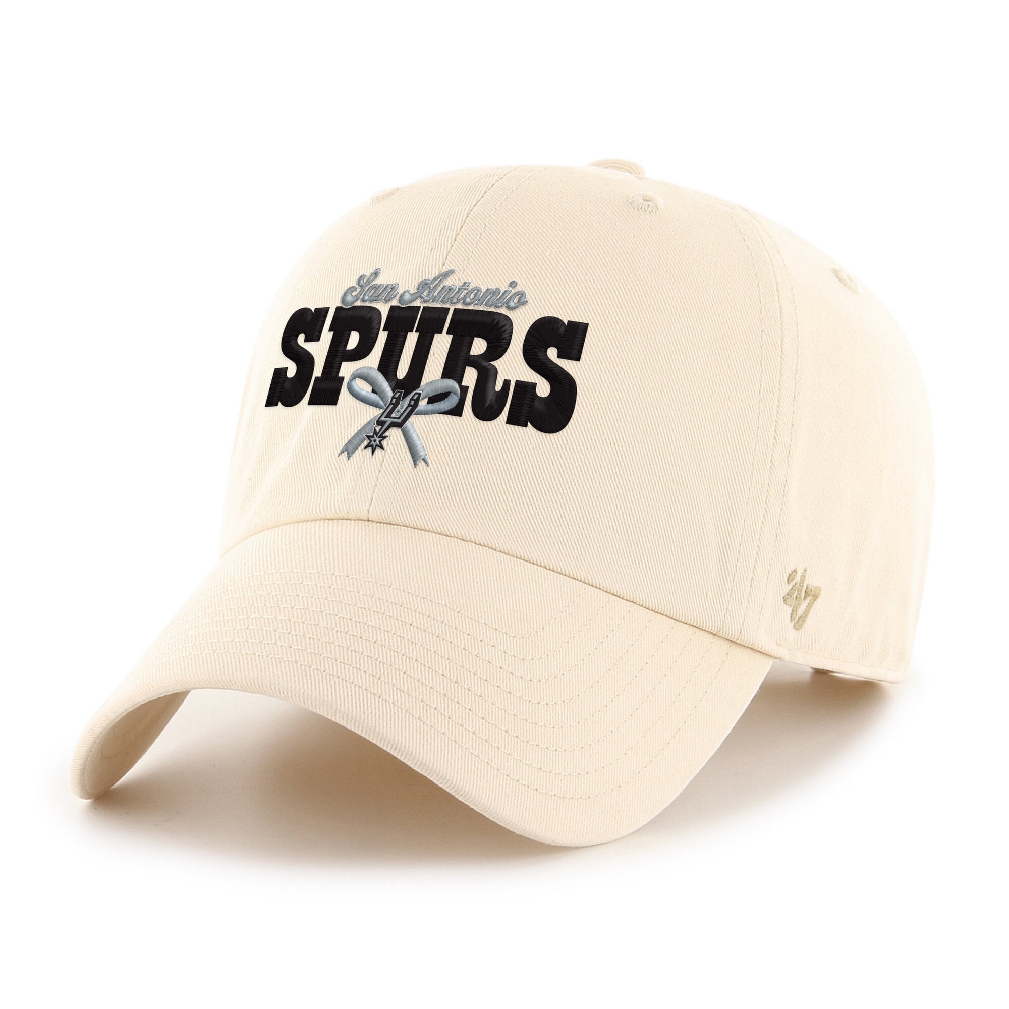Women's San Antonio Spurs '47 Natural Bow Stack Clean Up Adjustable Hat
