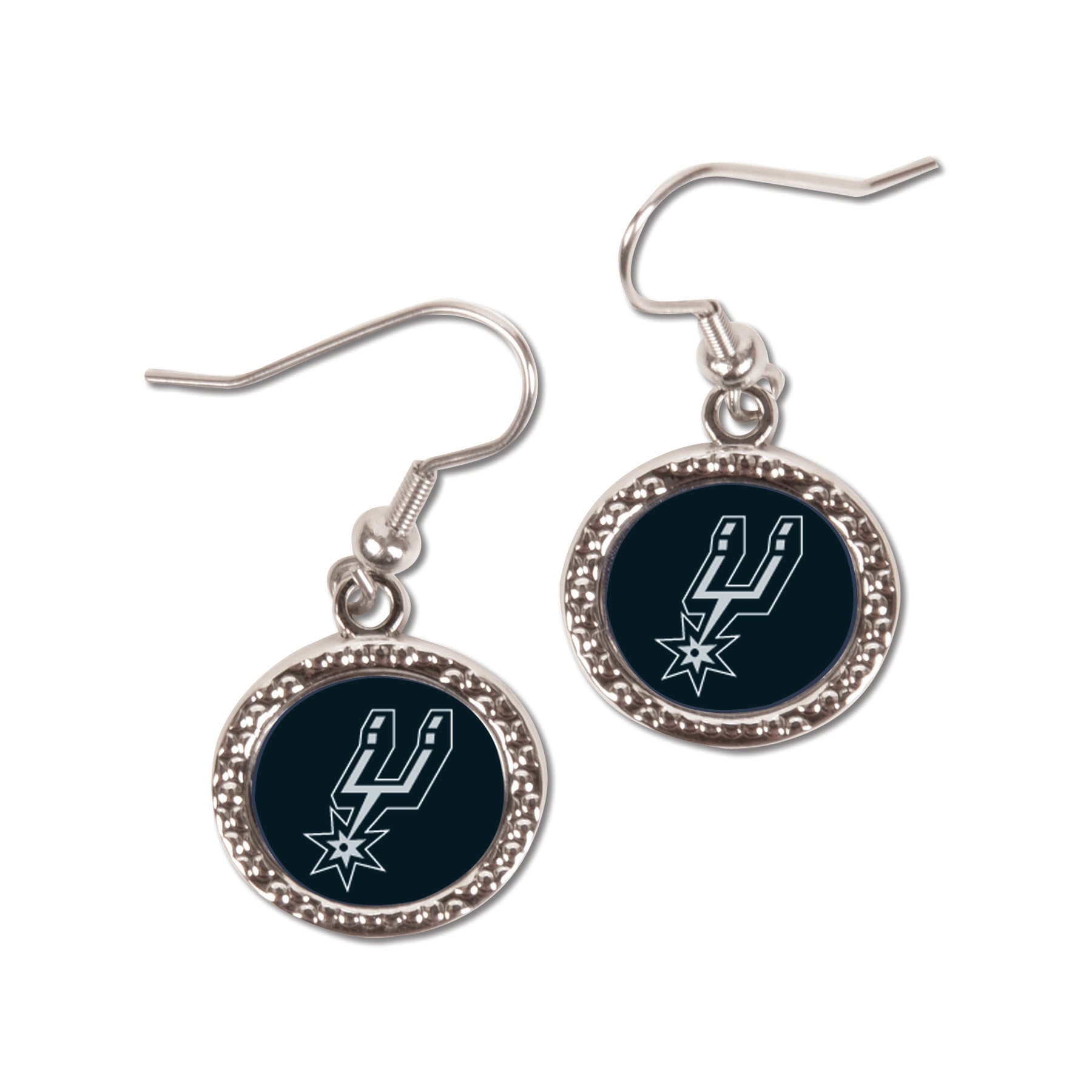 Boucles d'oreilles pendantes rondes WinCraft de San Antonio Spurs pour femme