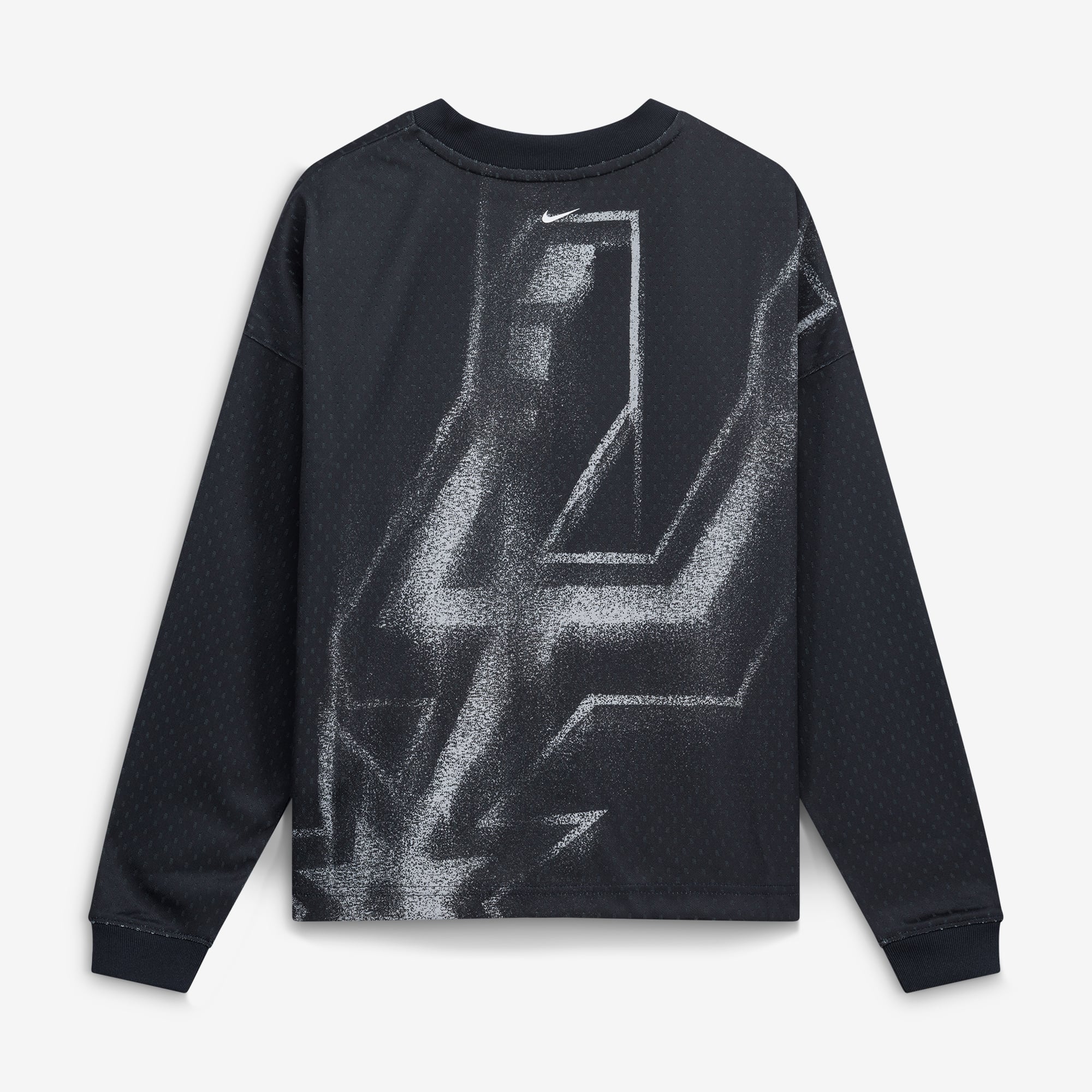 T-shirt à manches longues Nike noir San Antonio Spurs 2026 Standard Issue pour jeunes, performance d'avant-match