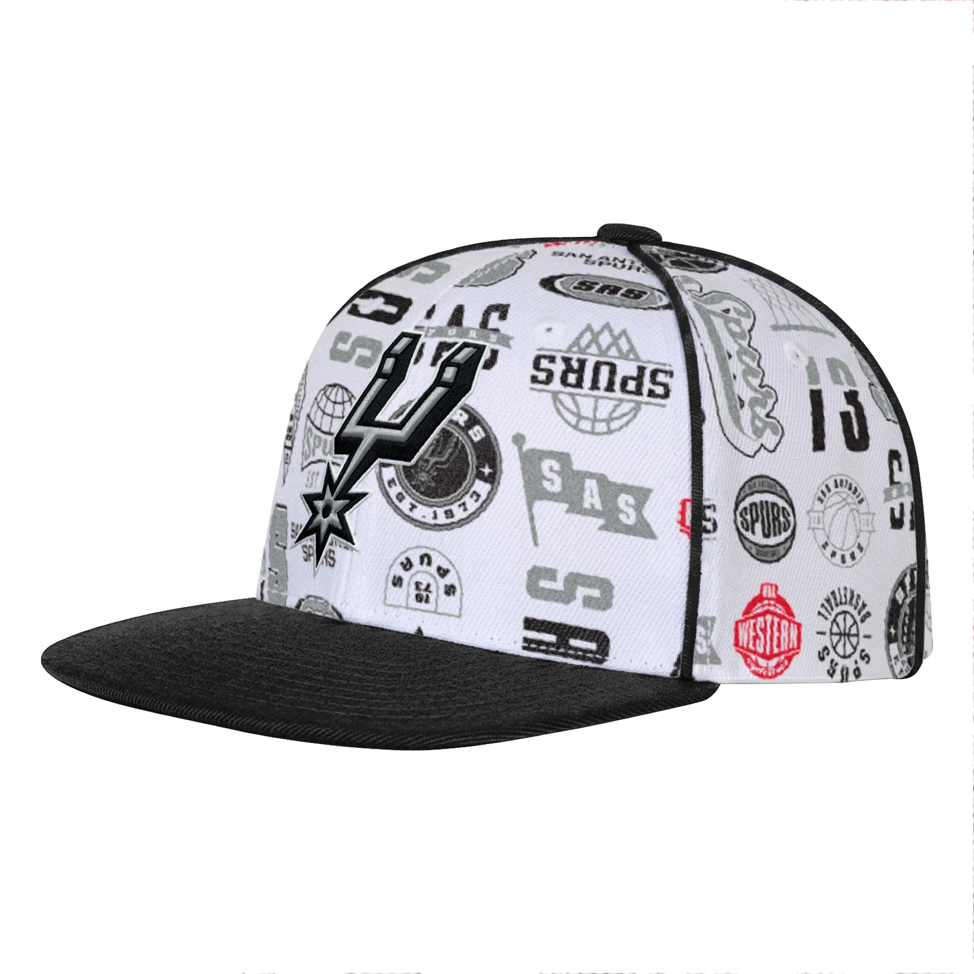 Casquette snapback blanche Youth Outerstuff San Antonio Spurs.