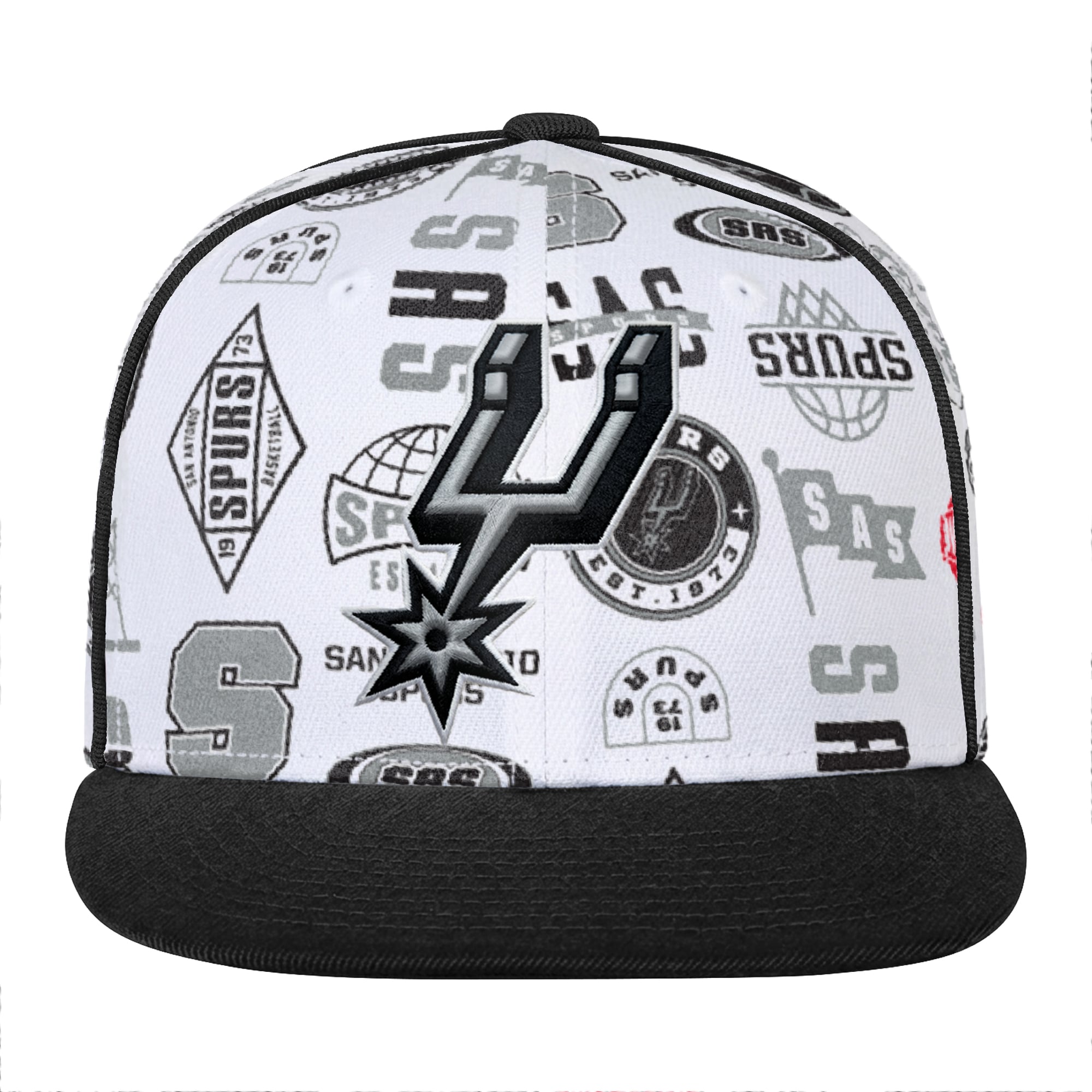 Casquette snapback blanche Youth Outerstuff San Antonio Spurs.