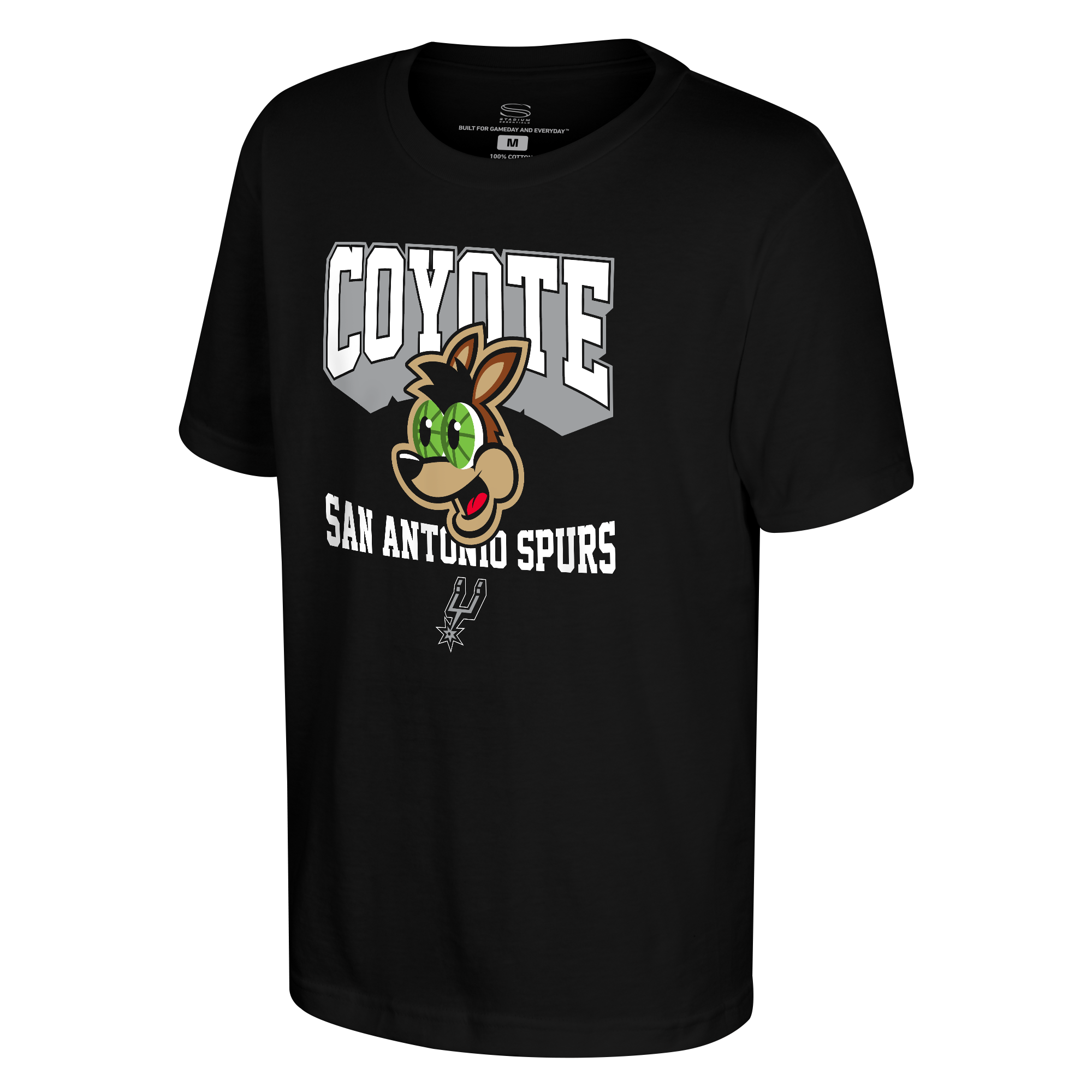 Youth Stadium Essentials  Black San Antonio Spurs Most Valuable Mascot T-Shirt