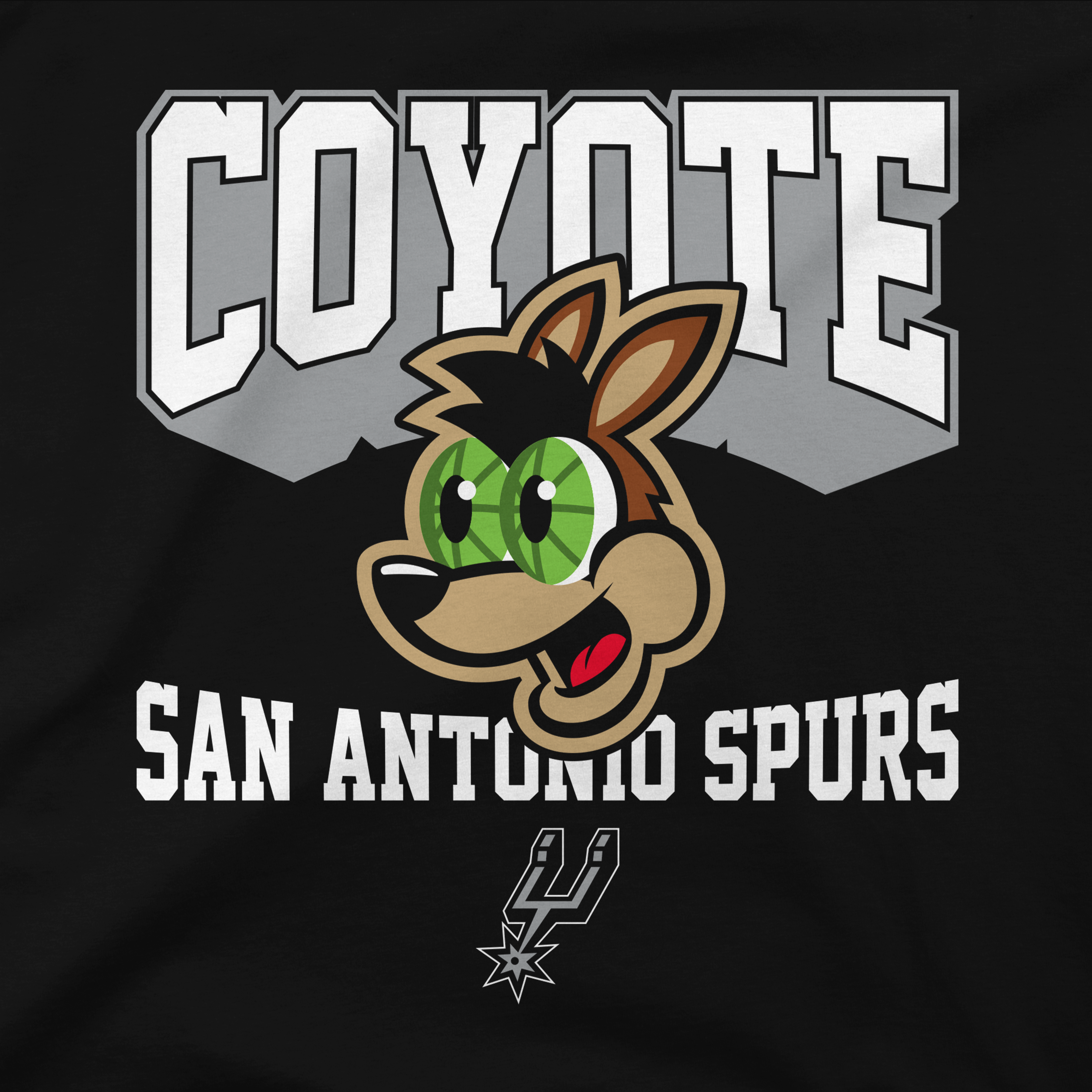 Youth Stadium Essentials  Black San Antonio Spurs Most Valuable Mascot T-Shirt