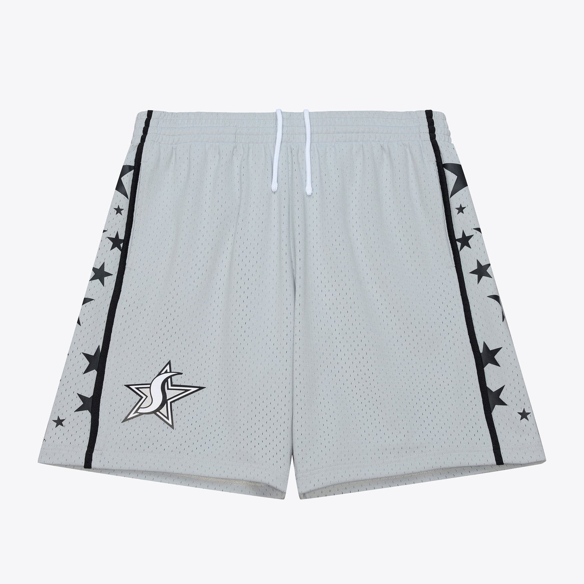 Men's Mitchell & Ness Silver San Antonio Stars 2007 Swingman Shorts - Court Origins