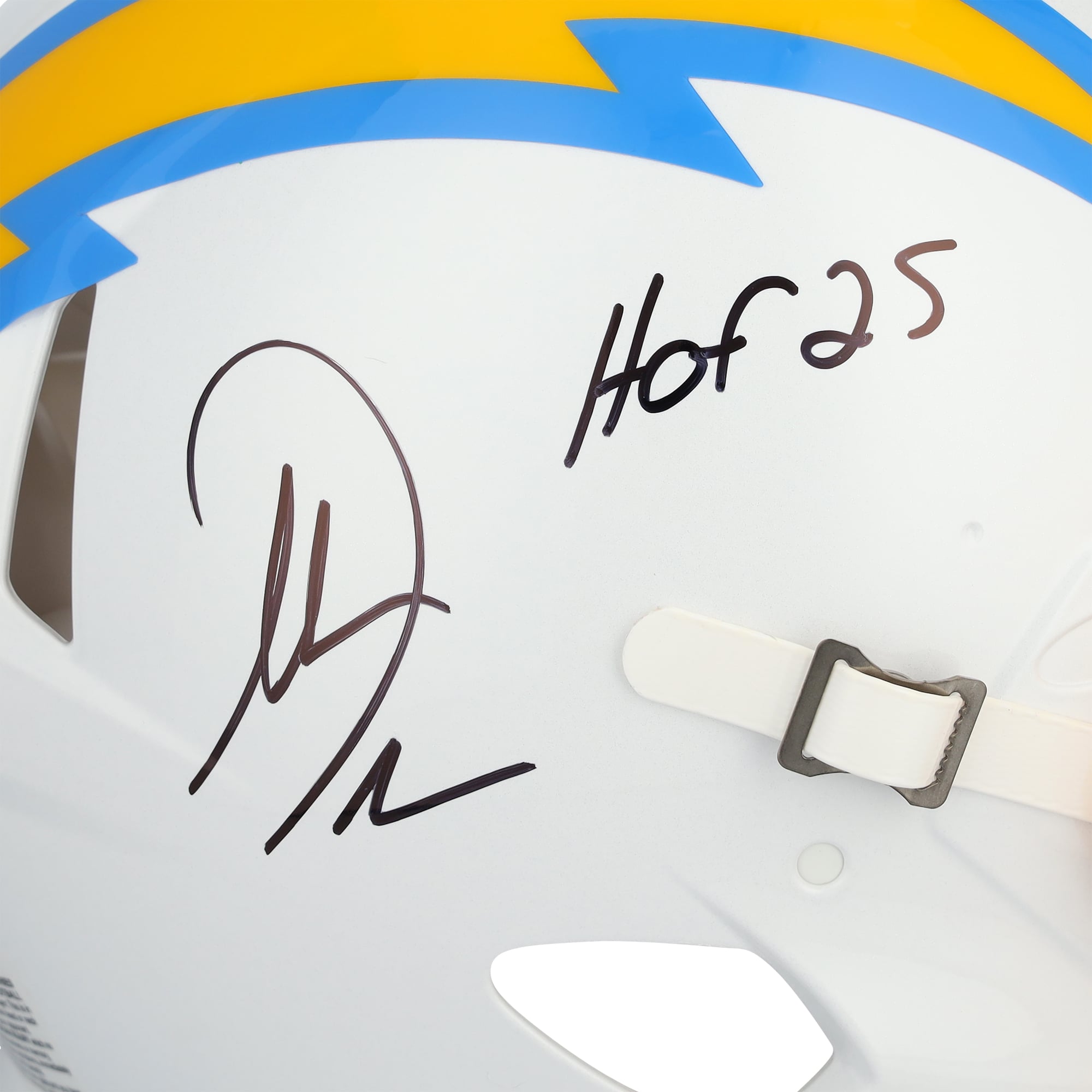 Antonio Gates San Diego Chargers Autographed Riddell Speed Authentic Helmet with "HOF 25" Inscription