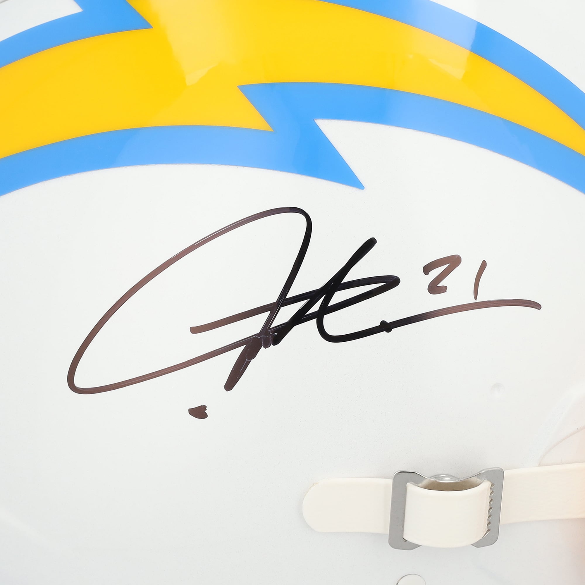 Casque Riddell Speed ​​Authentic 2020 autographié par LaDainian Tomlinson (San Diego Chargers)